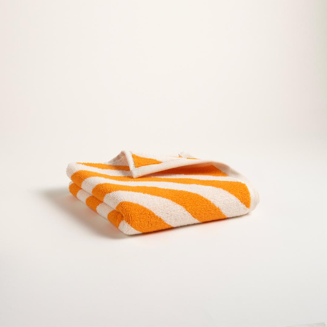 Ornaz İplik Boyalı Verevli Pamuk %100 Pamuk Yüz Havlusu 50x90 Cm Natural - Mavi