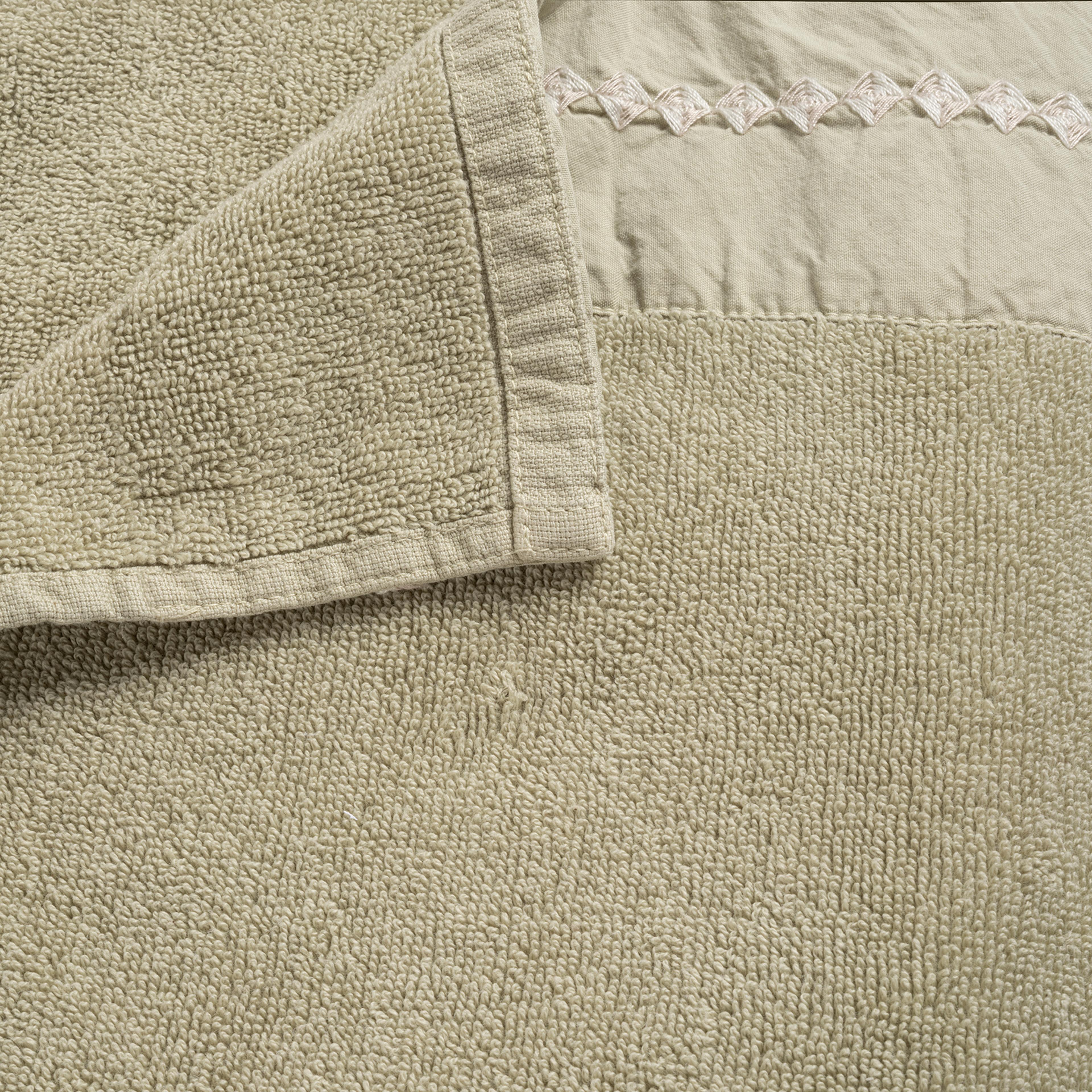 Faro Nakışlı Pamuk %100 Pamuk Yüz Havlusu 50x90 Cm Yeşil