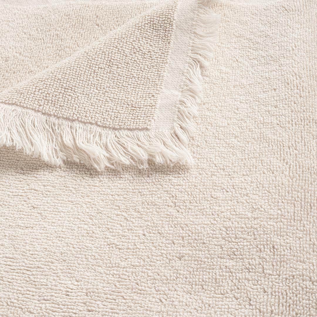 Faro Saçaklı Pamuk %100 Pamuk Yüz Havlusu 50x90 Cm Bej