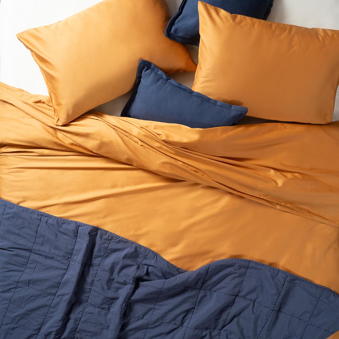 Solıd 300 Tc Çift Kişilik Pamuk Saten %100 Pamuk Saten Nevresim Seti 200x220 Cm Tarçın