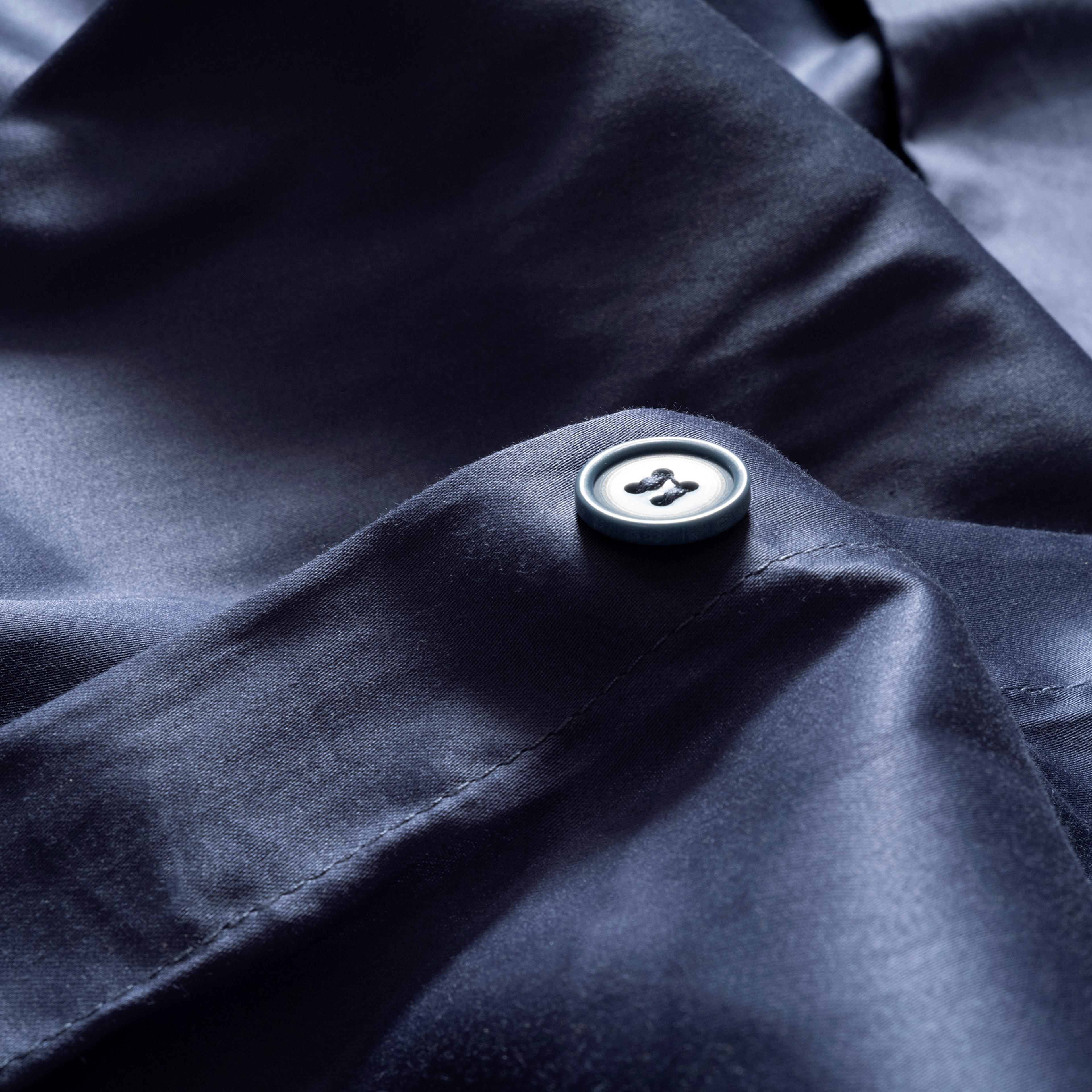 Solıd 300 Tc Çift Kişilik Pamuk Saten %100 Pamuk Saten Nevresim Seti 200x220 Cm Lacivert