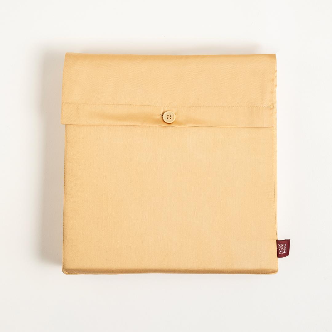 Solıd 300 Tc Kıng Sıze Pamuk %100 Pamuk Saten Nevresim Seti 240x220 Cm Sarı