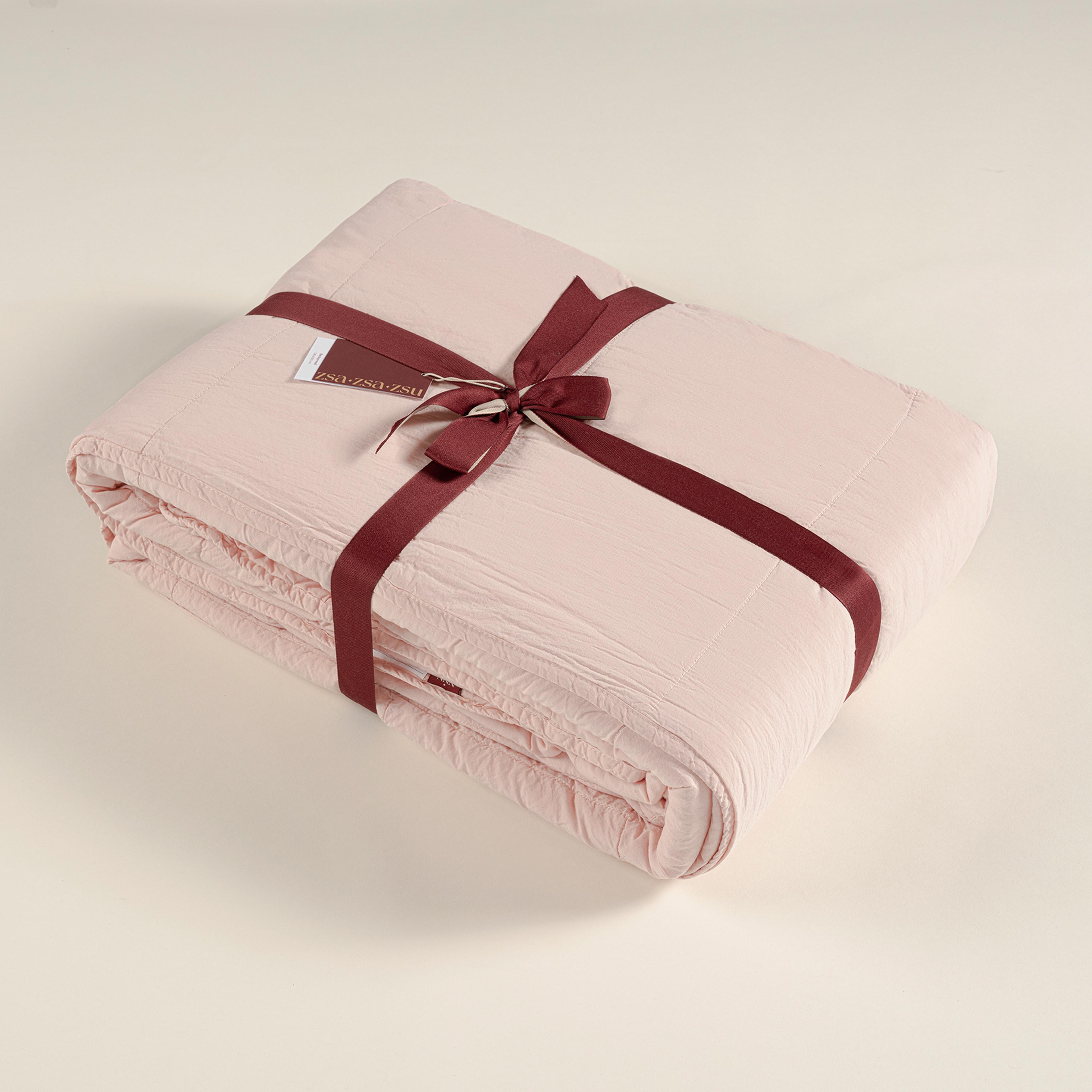 Solıd Kapitoneli Tek Kişilik Pamuk %100 Pamuk Yatak Örtüsü 160x220 Cm Pembe