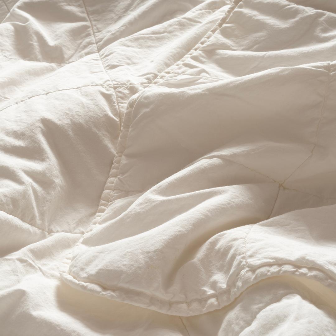 Solıd Kapitoneli Tek Kişilik Pamuk %100 Pamuk Yatak Örtüsü 160x220 Cm Ekru