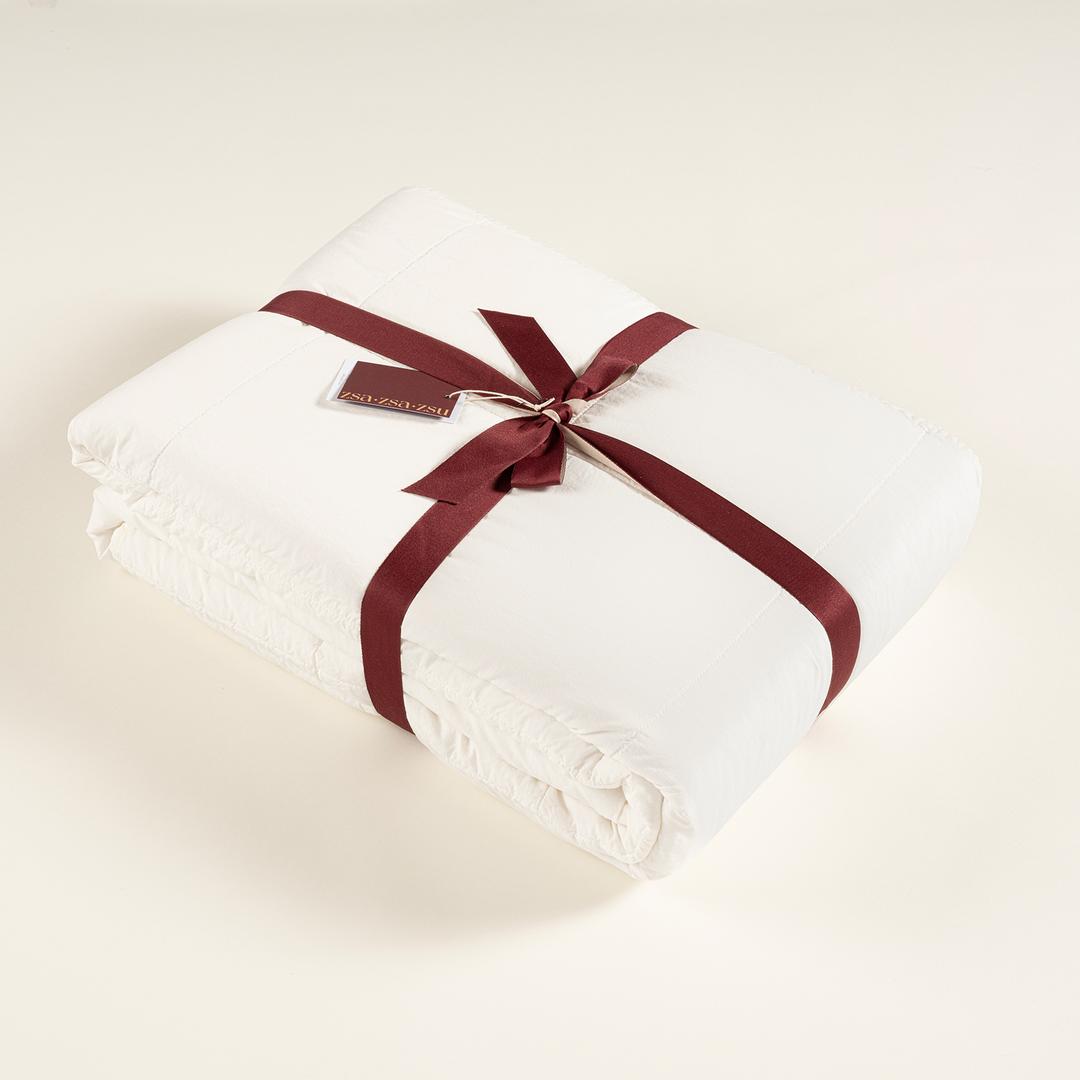 Solıd Kapitoneli Tek Kişilik Pamuk %100 Pamuk Yatak Örtüsü 160x220 Cm Ekru