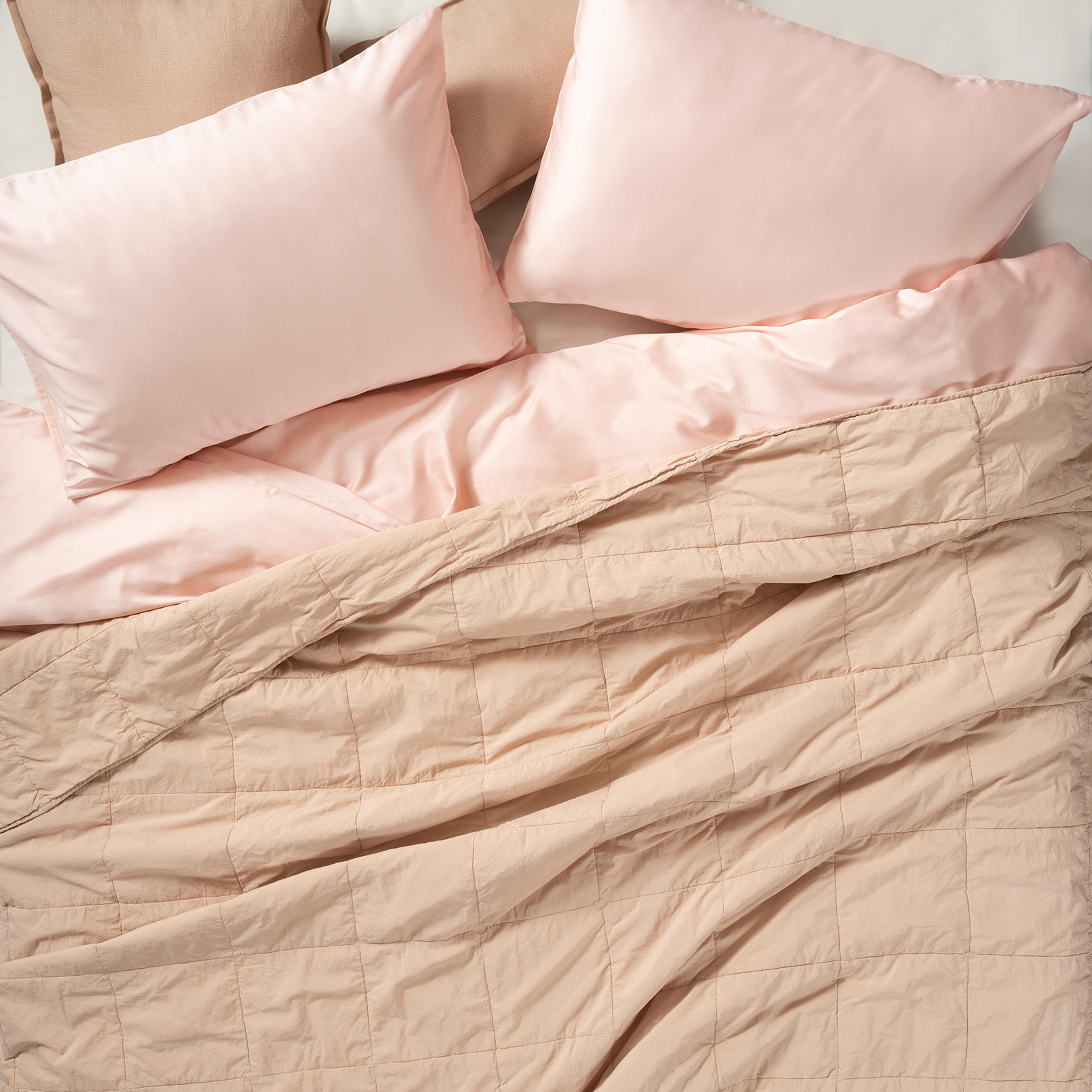 Solıd Kapitoneli Tek Kişilik Pamuk %100 Pamuk Yatak Örtüsü 160x220 Cm Kum Rengı