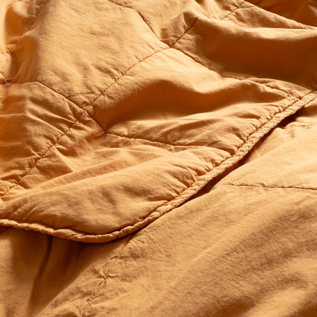 Solıd Kapitoneli Tek Kişilik Pamuk %100 Pamuk Yatak Örtüsü 160x220 Cm Tarçın