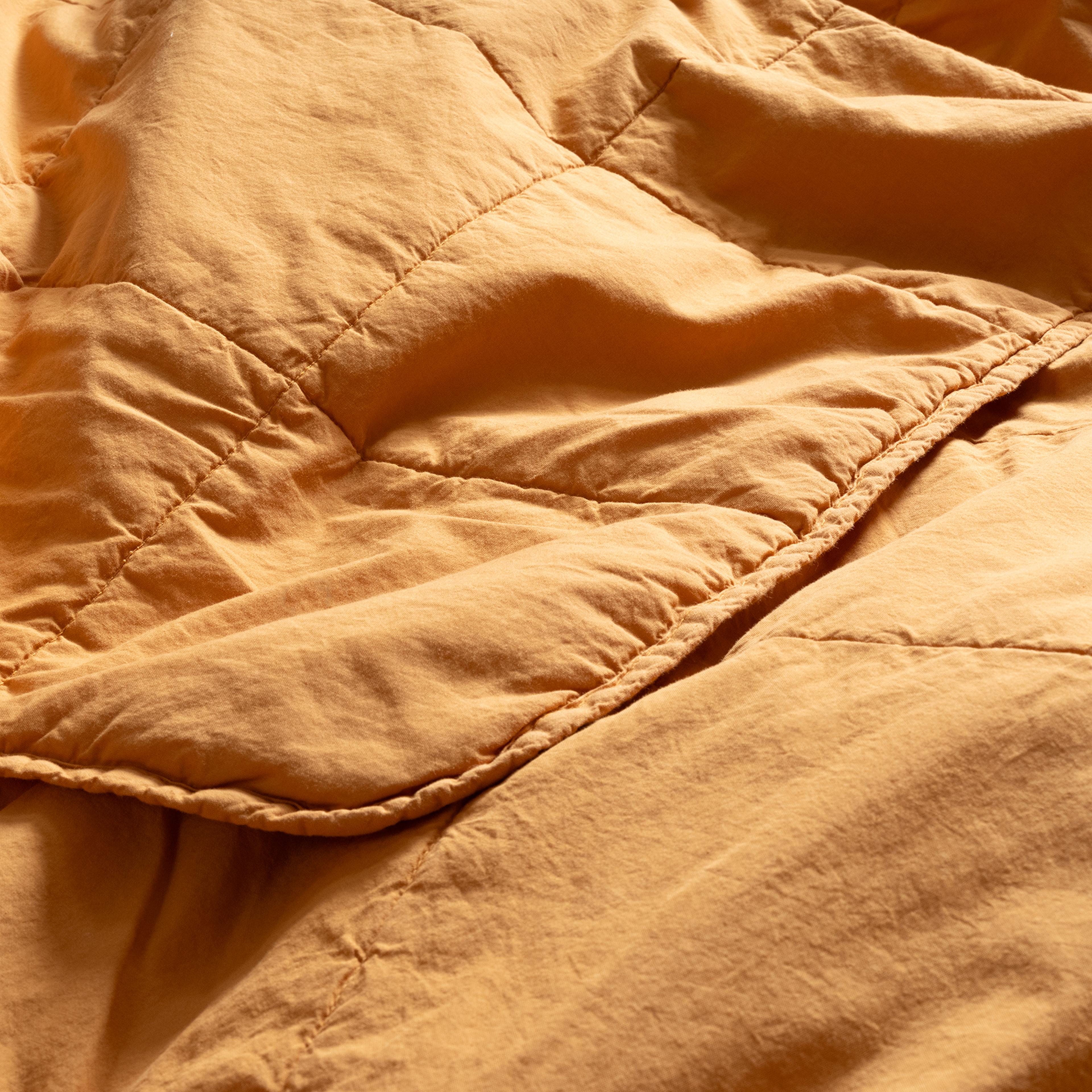 Solıd Kapitoneli Tek Kişilik Pamuk %100 Pamuk Yatak Örtüsü 160x220 Cm Tarçın