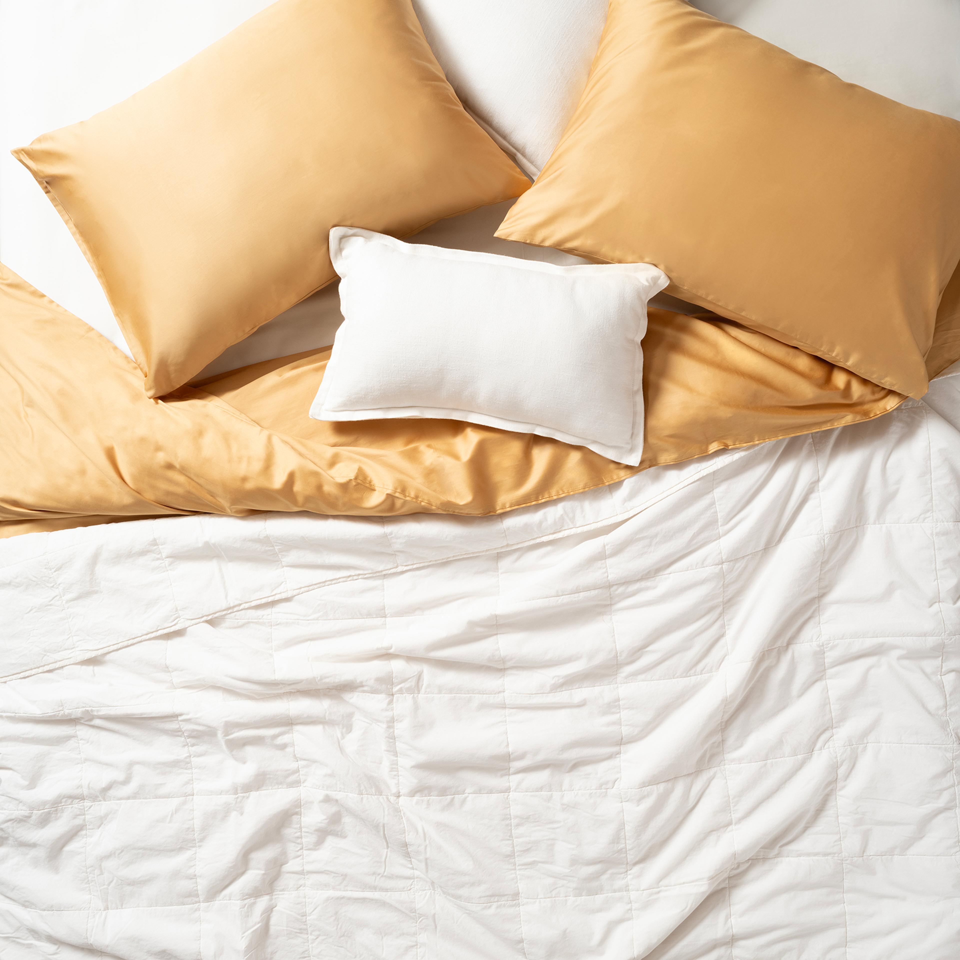 Solıd Kapitoneli Çift Kişilik Pamuk %100 Pamuk Yatak Örtüsü 240x260 Cm Ekru