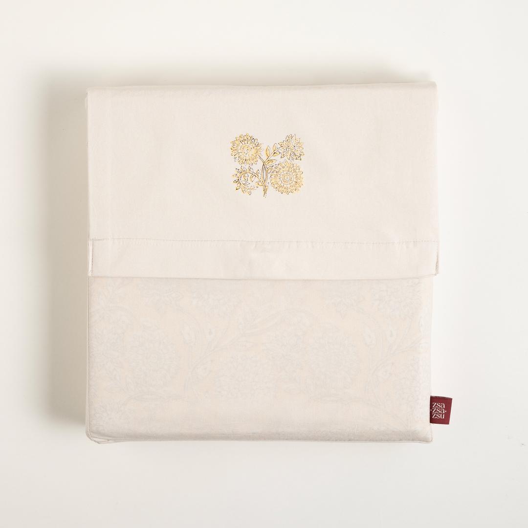 Lahor Yıkamalı 200 Tc Percale Kıng Sıze Pamuk %100 Pamuk Nevresim Seti 240x220 Cm Sarı