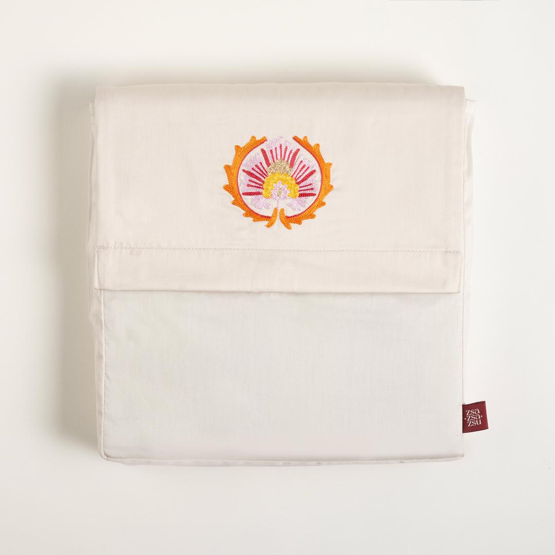 Lahor Nakışlı 300 Tc Saten E.kıng Sıze Pamuk Saten %100 Pamuk Nevresim Seti 260x220 Cm Yeşil - Mavi