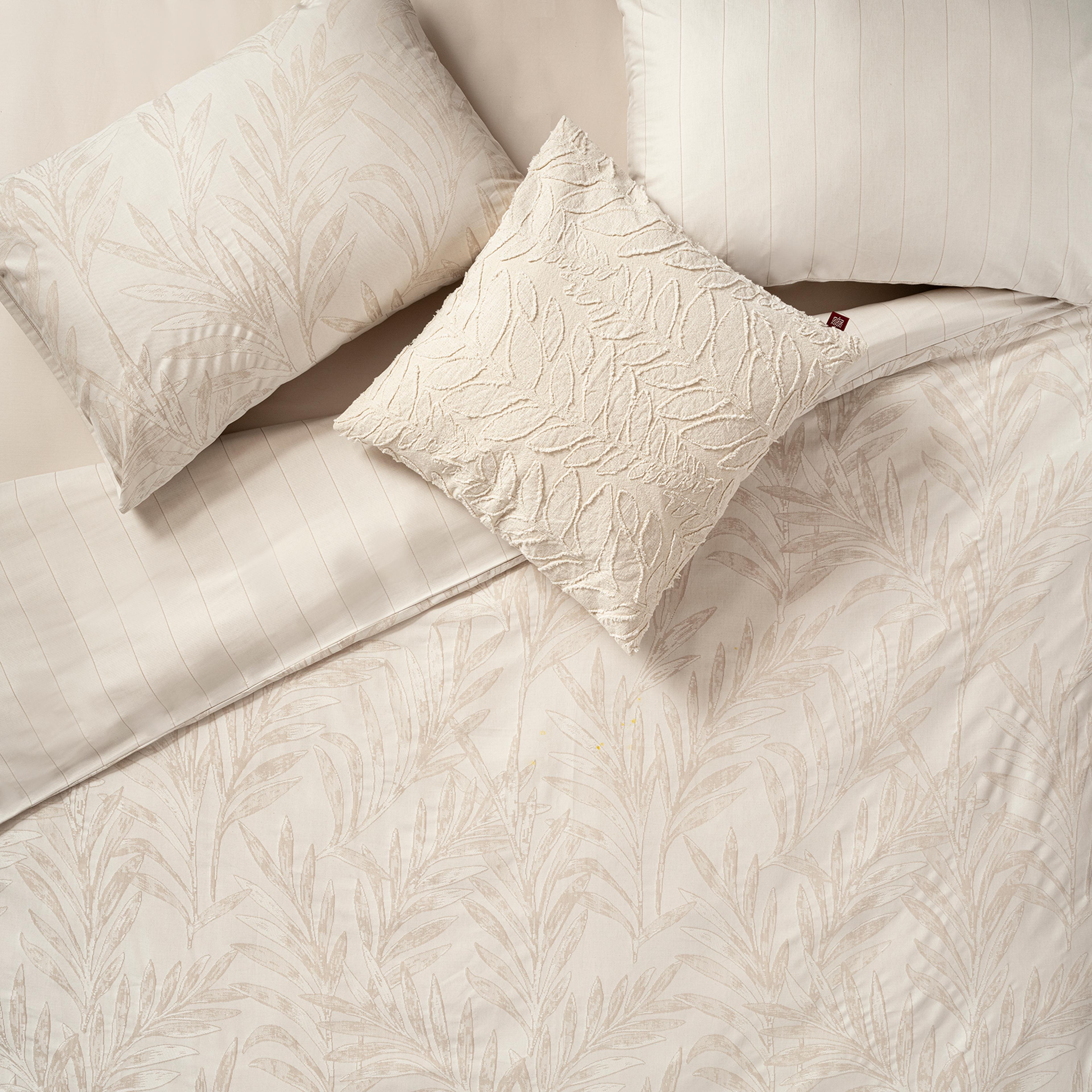 Costa Jakarlı Kıng Sıze Pamuk %100 Pamuk Nevresim Seti 240x220 Cm Natural