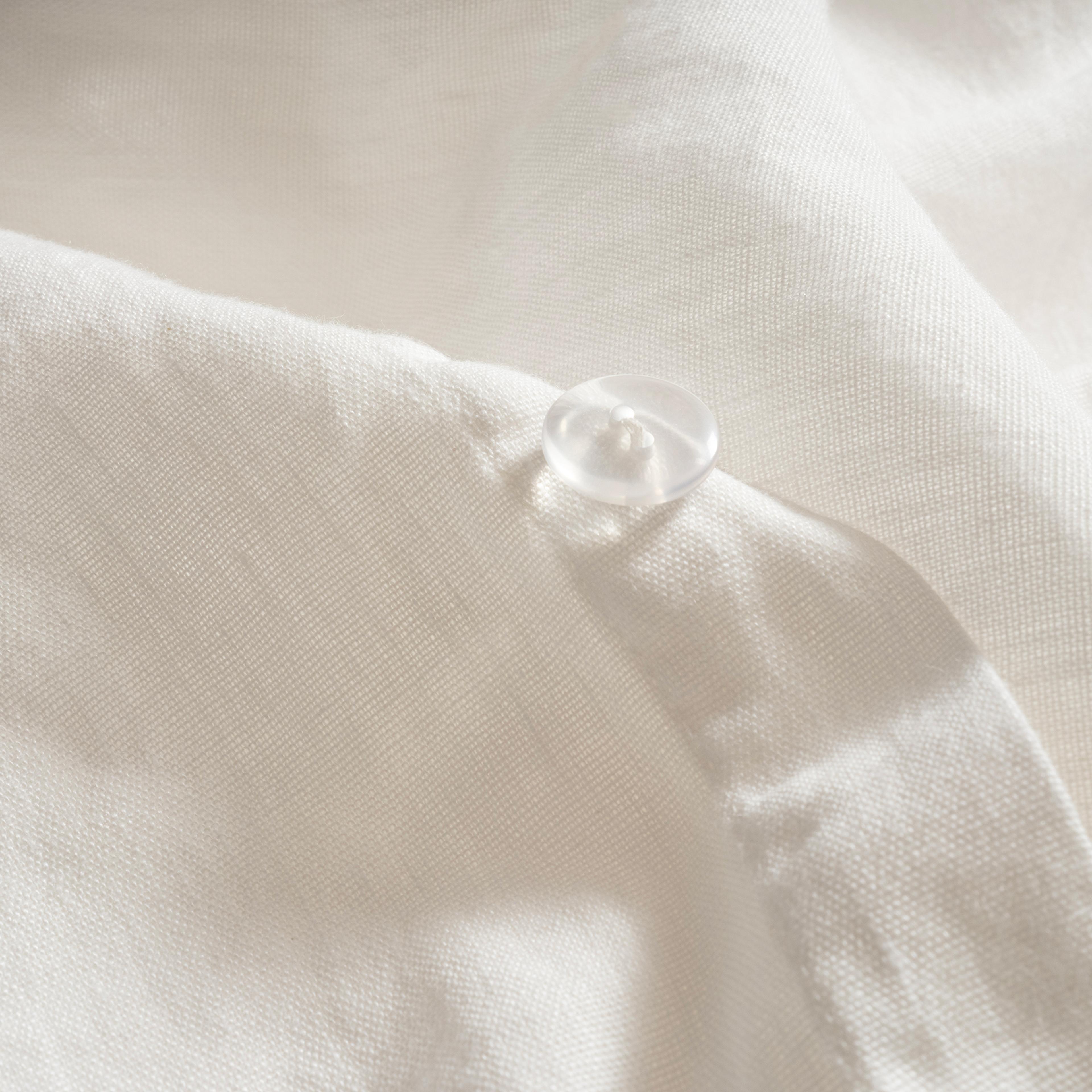 Mıno Baby Overloklu Kıng Sıze Pamuk Pamuk Keten Nevresim Seti 240x220 Cm Natural