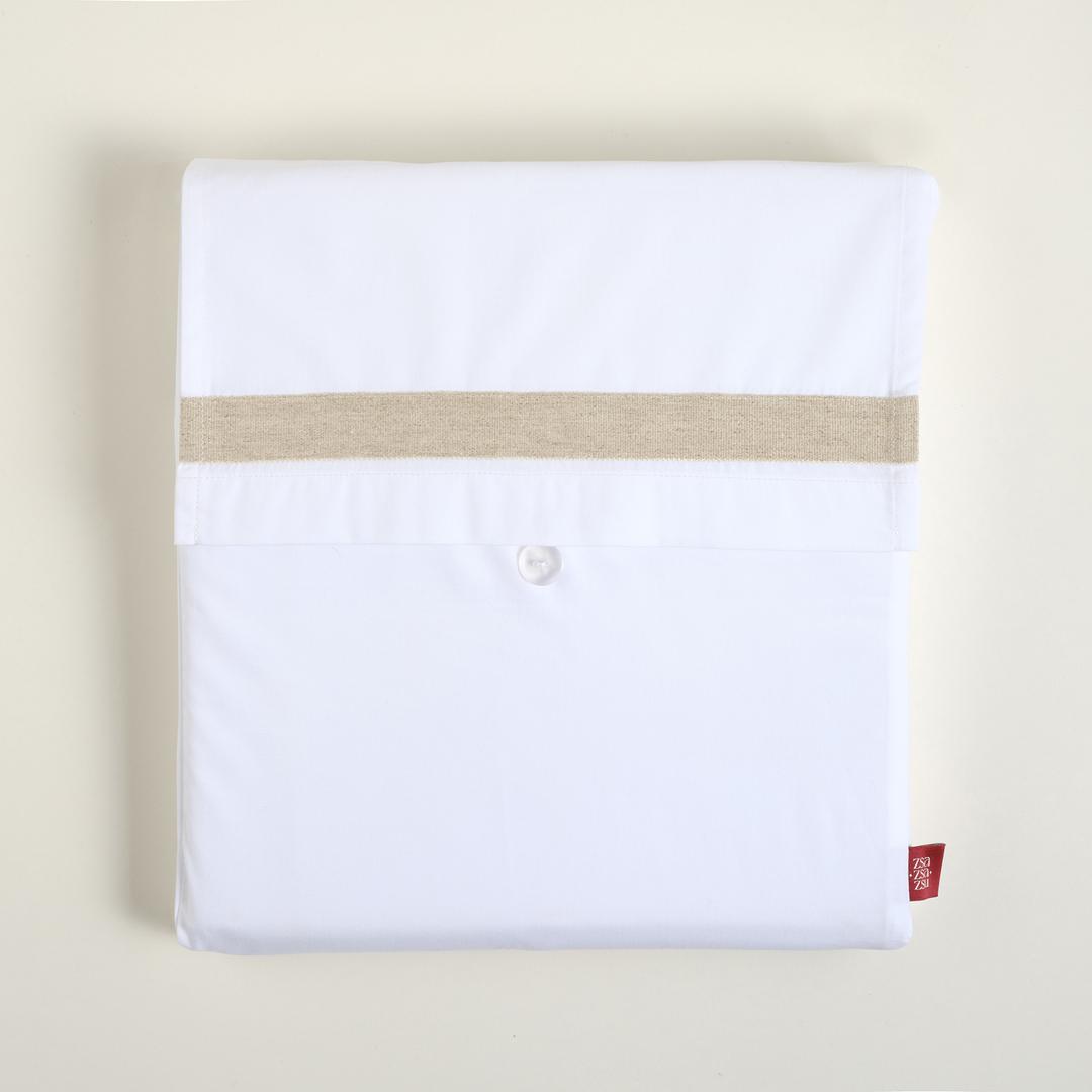 Braga Lyocell Çift Kişilik Lyocell Pamuk Lyocell Nevresim Seti 200x220 Cm Ekru