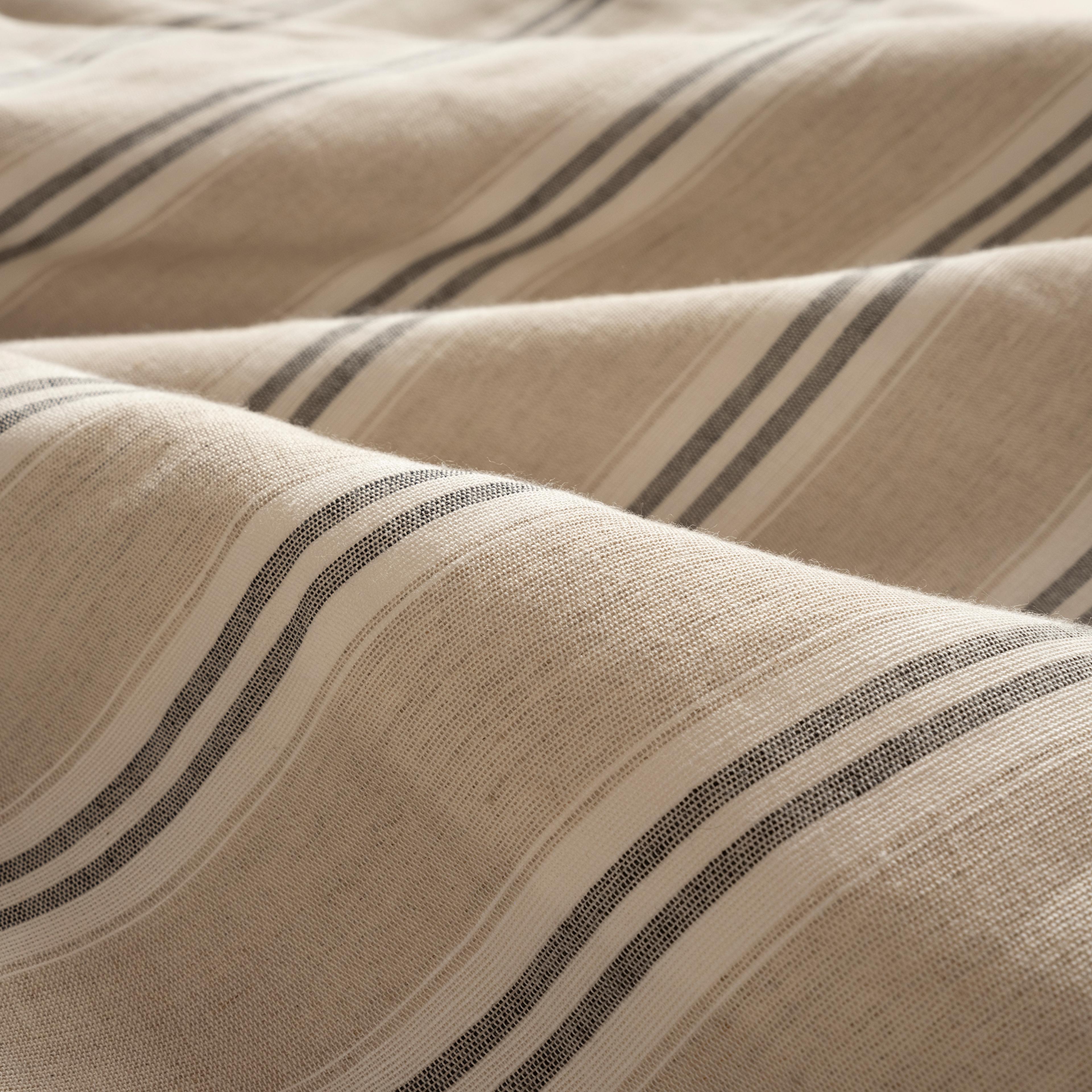 Braga Pamuk Keten E.kıng Sıze Pamuk Pamuk Keten Nevresim Seti 260x220 Cm Natural - Grı