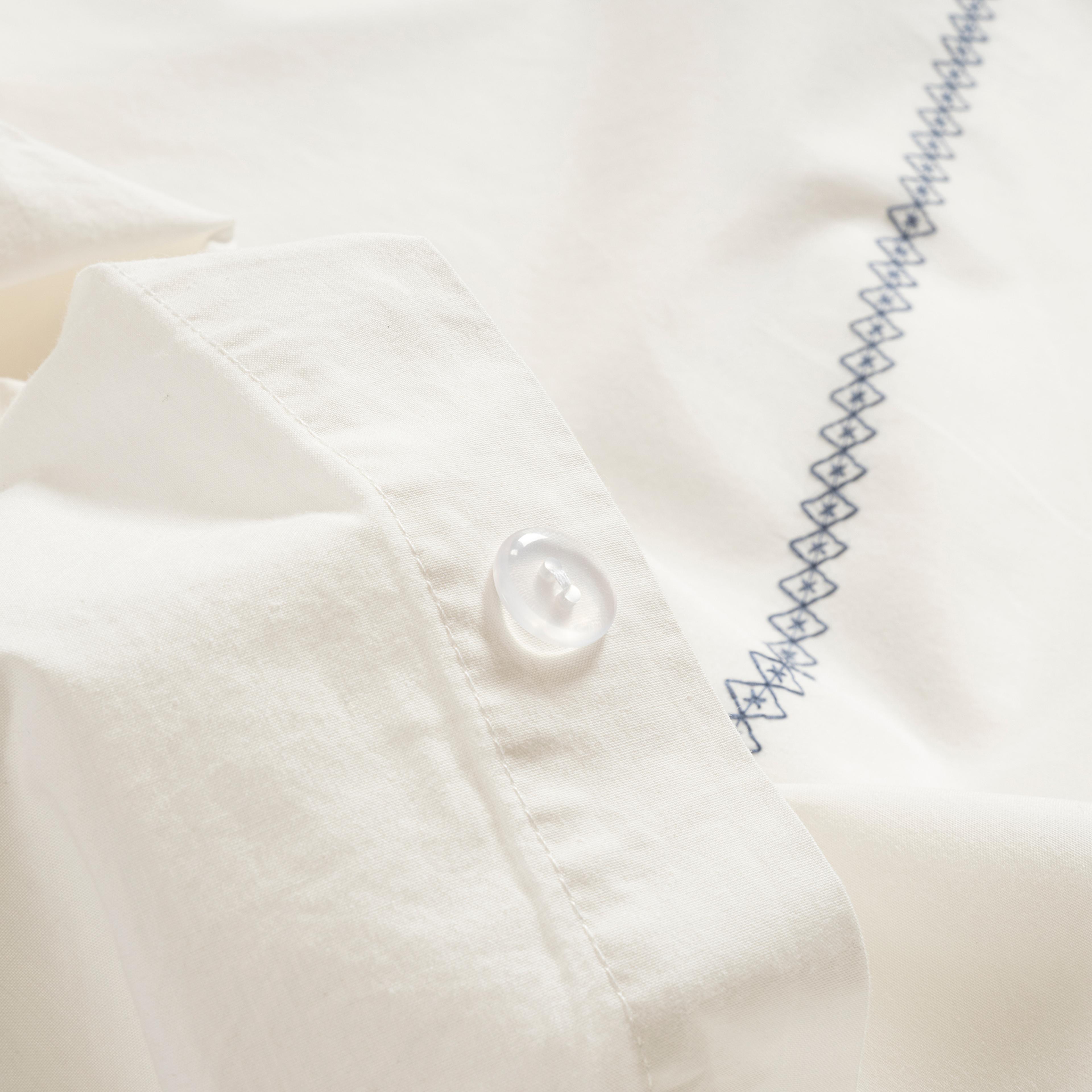 Braga Nakışlı 200 Tc Percale Kıng Sıze Pamuk %100 Pamuk Nevresim Seti 240x220 Cm Ekru