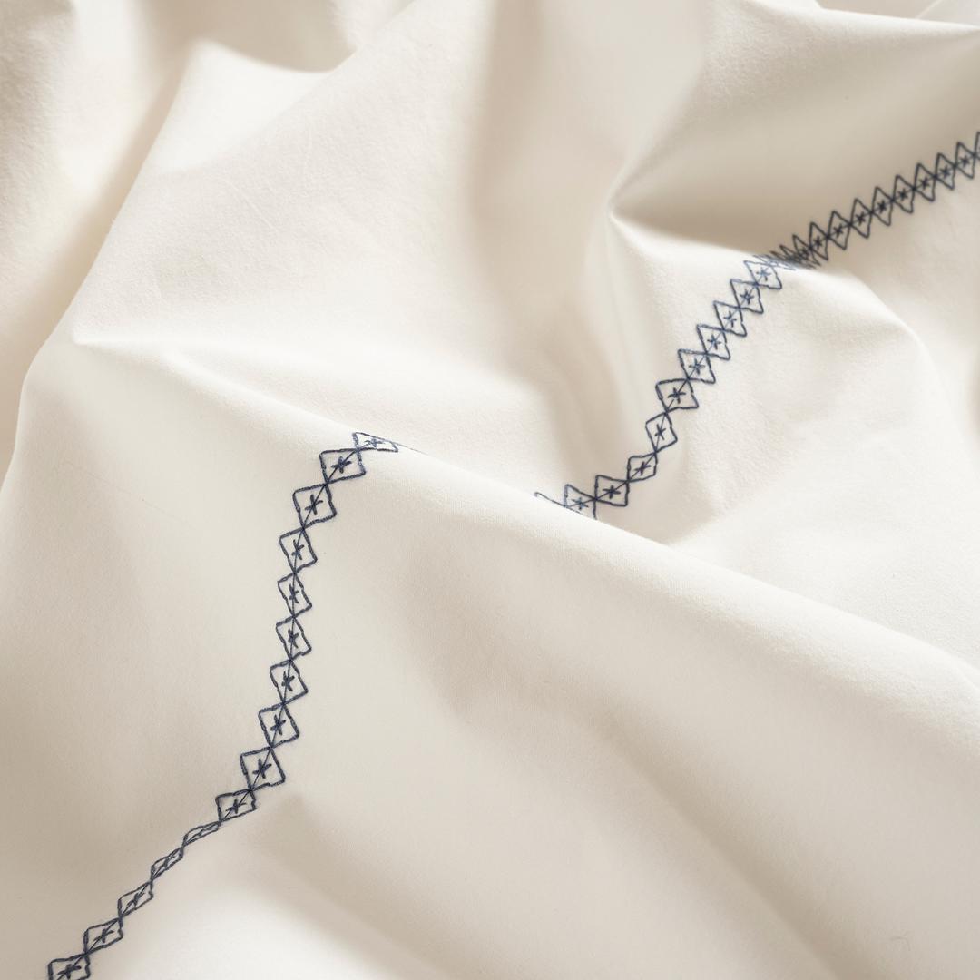 Braga Nakışlı 200 Tc Percale Kıng Sıze Pamuk %100 Pamuk Nevresim Seti 240x220 Cm Ekru