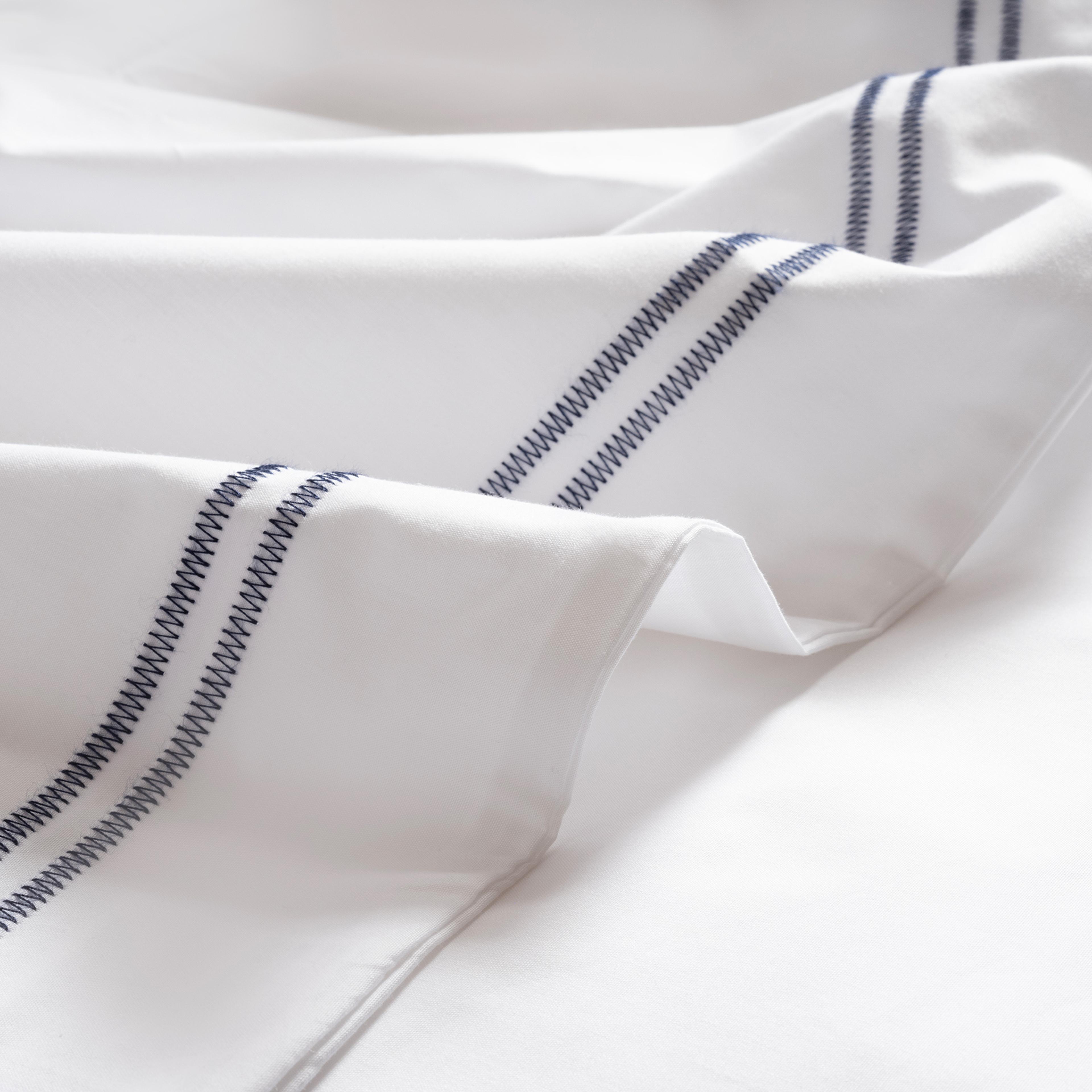 Brıto Nakışlı 200 Tc Percale Pamuk %100 Pamuk Nevresim Seti 240x220 Cm Beyaz