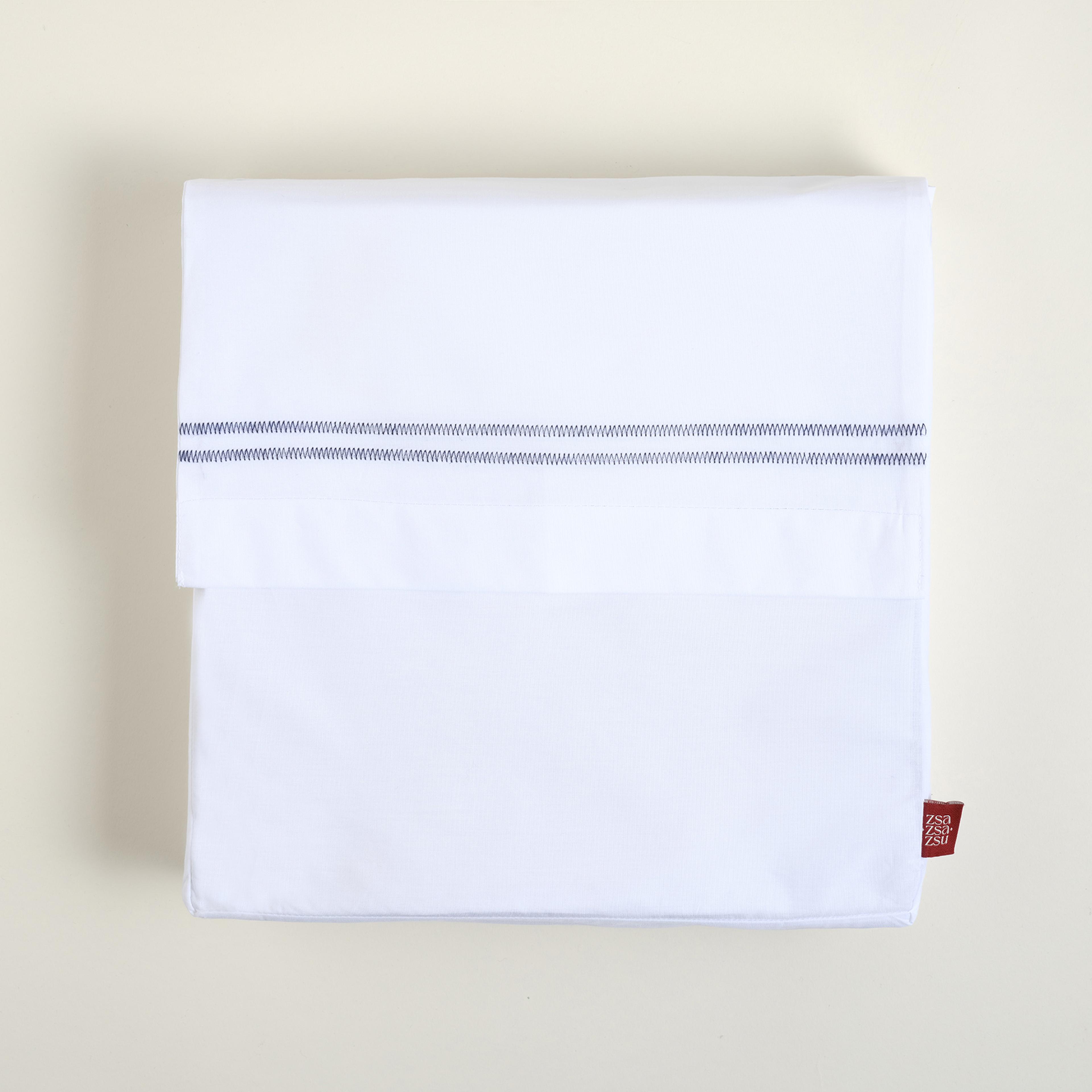 Brıto Nakışlı 200 Tc Percale Pamuk %100 Pamuk Nevresim Seti 260x220 Cm Beyaz