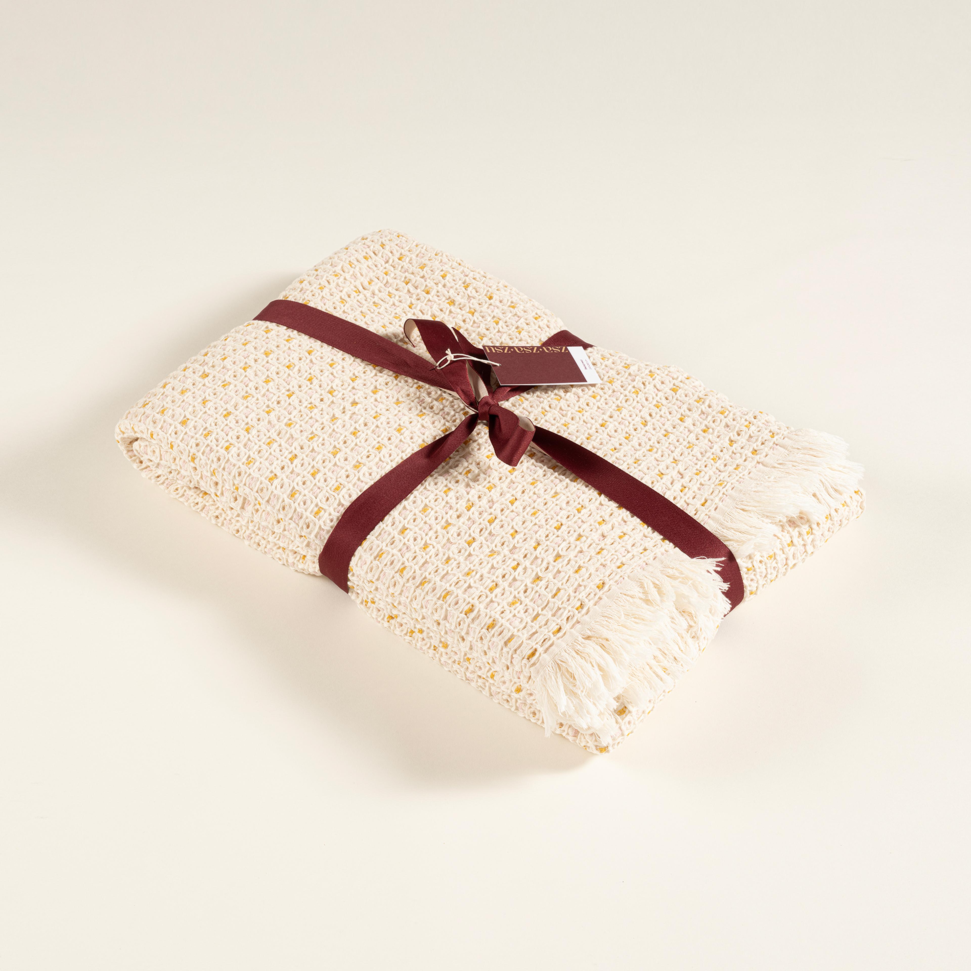 Costa Jakarlı Çift Kişilik Pamuk %100 Pamuk Pike 200x240 Cm Renkli