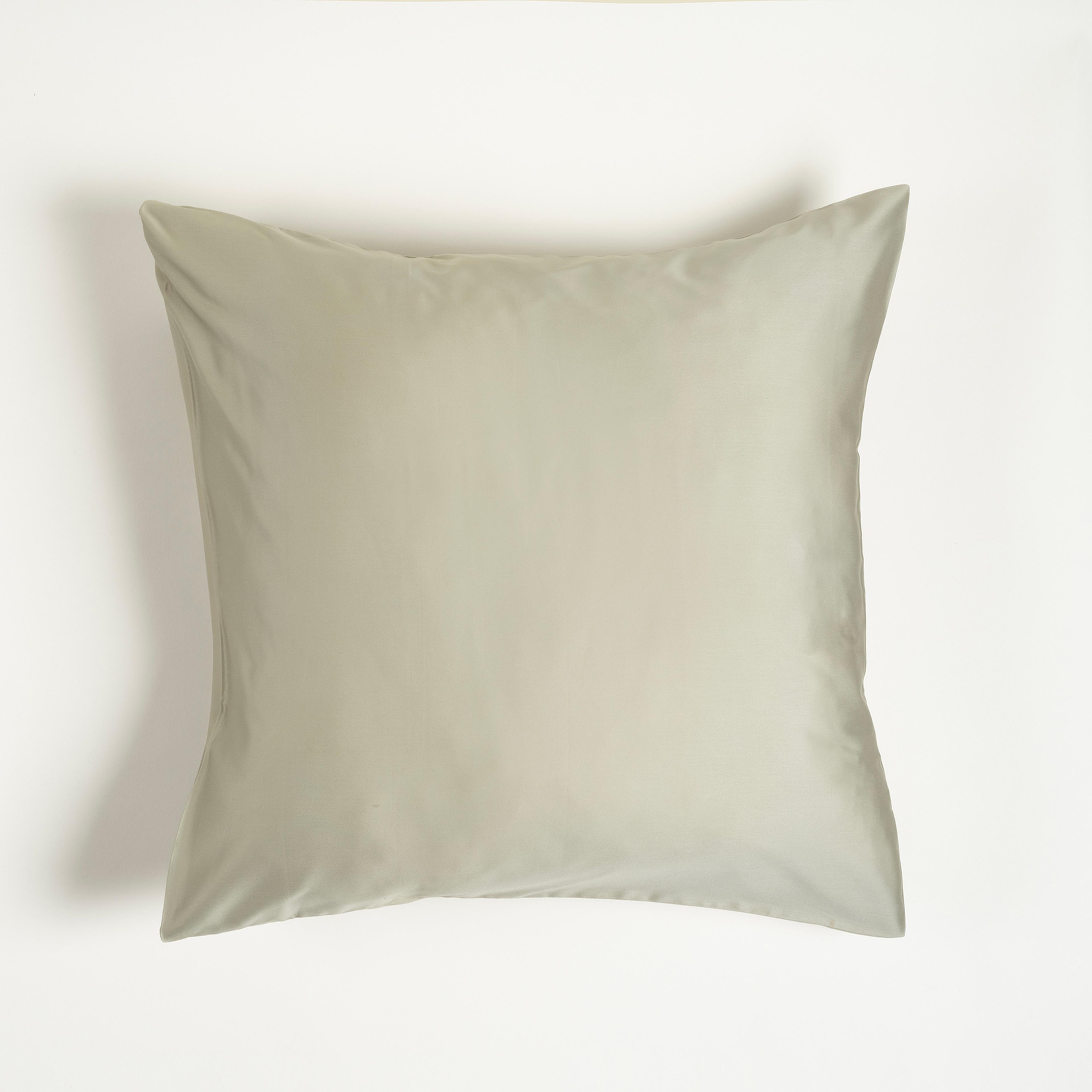 Solıd 300 Tc Pamuk Saten %100 Pamuk Saten Yastık Kılıfı 60x60 Cm Yeşil