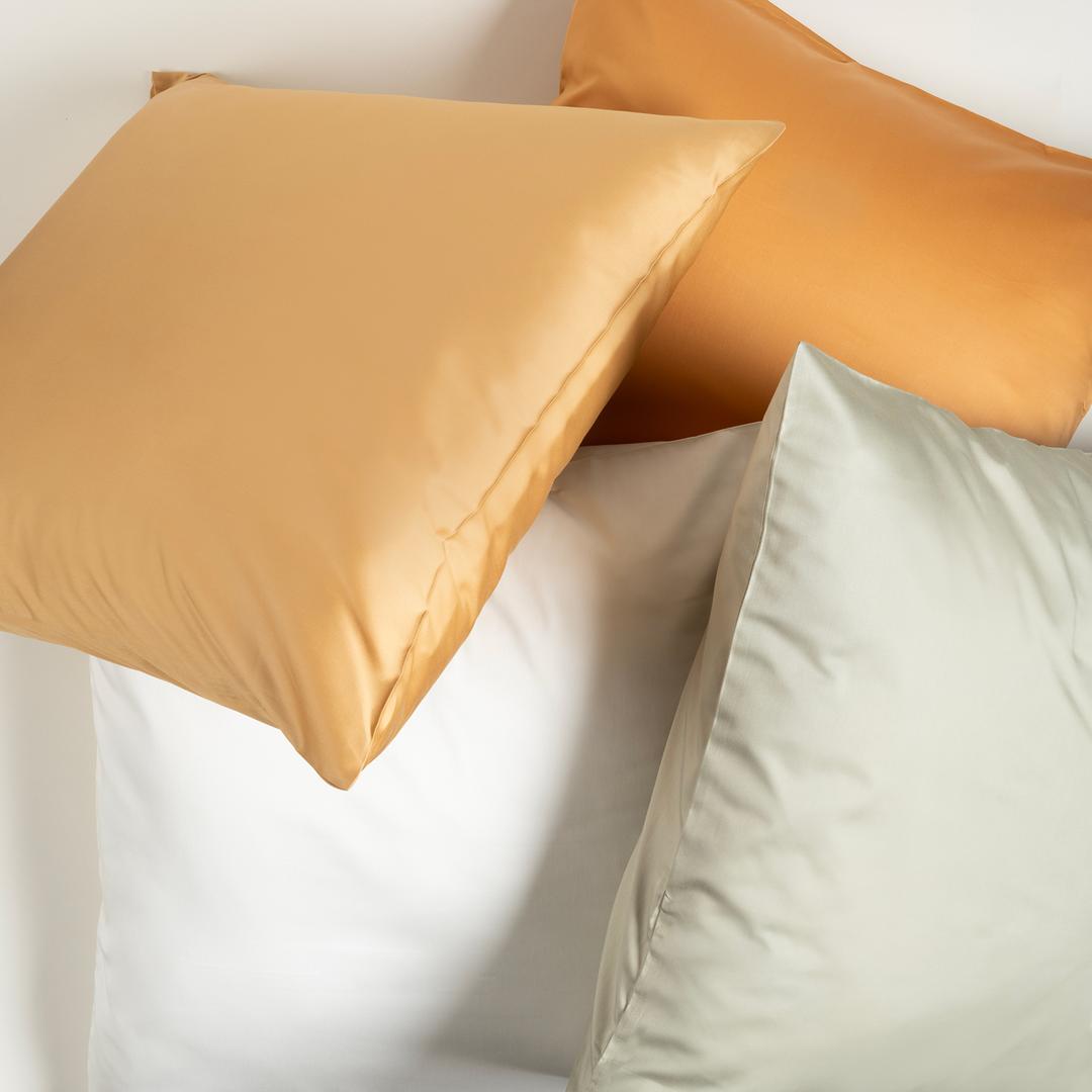 Solıd 300 Tc Pamuk Saten %100 Pamuk Saten Yastık Kılıfı 60x60 Cm Yeşil