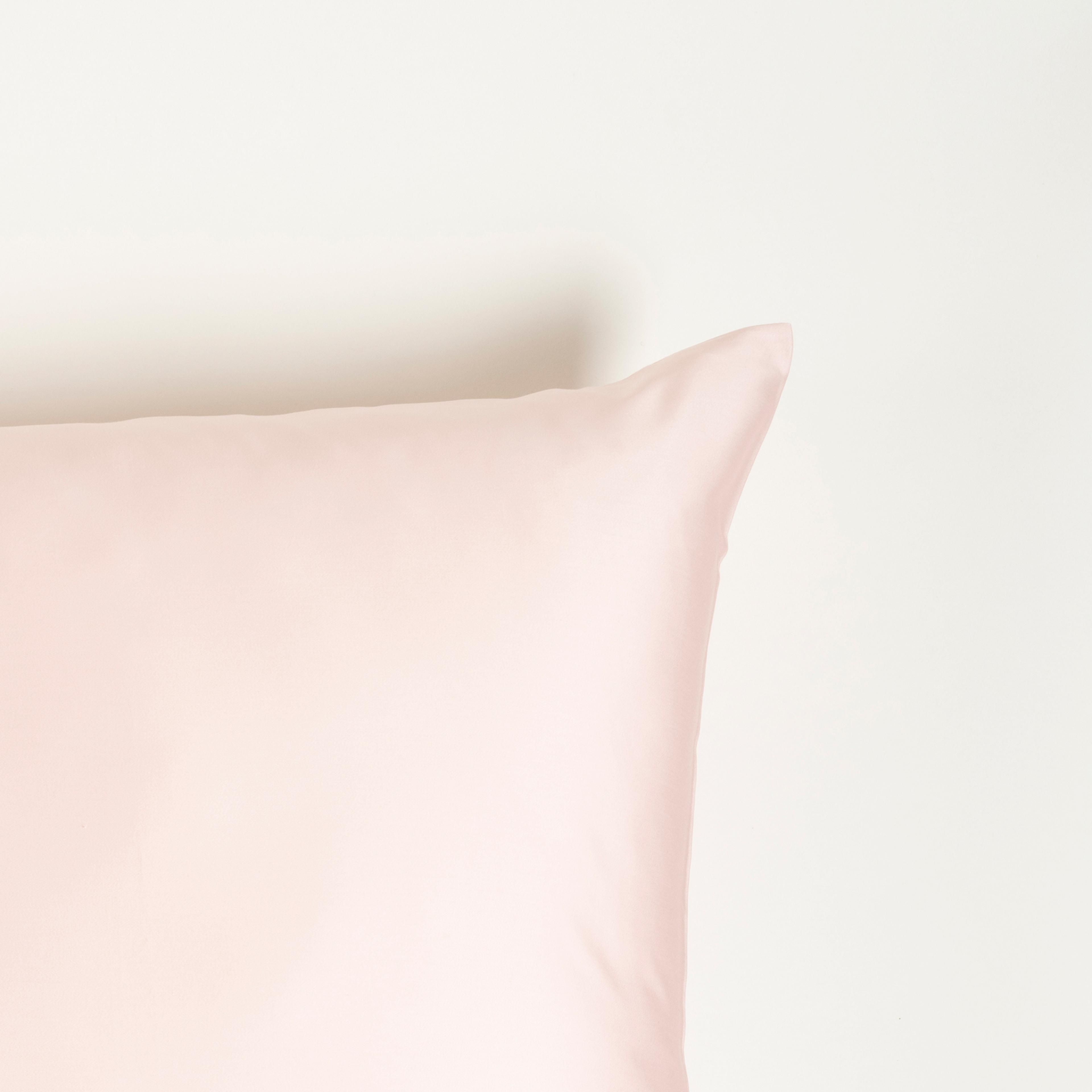 Solıd 300 Tc Pamuk Saten %100 Pamuk Saten Yastık Kılıfı 60x60 Cm Pembe