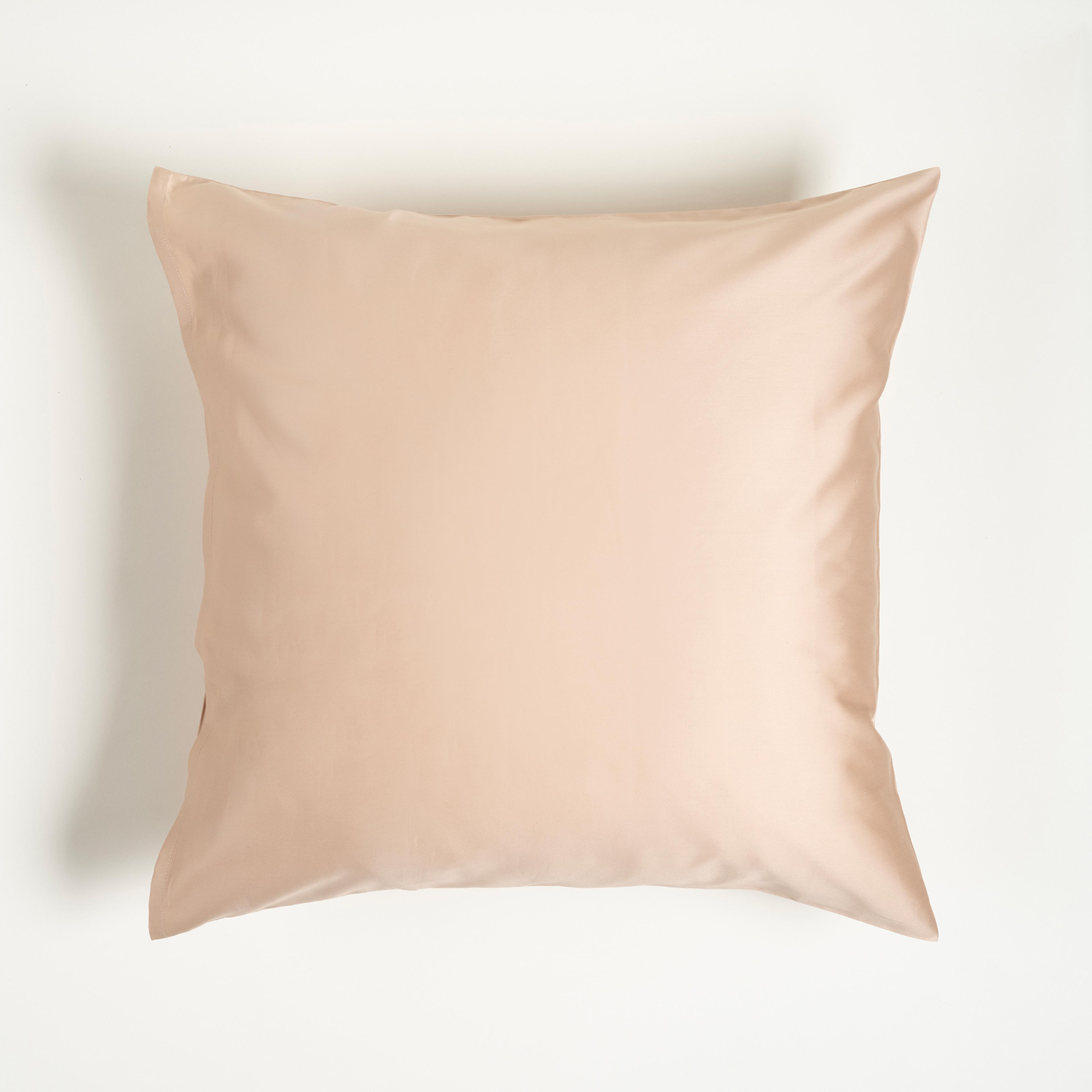 Solıd 300 Tc Pamuk Saten %100 Pamuk Saten Yastık Kılıfı 60x60 Cm Kum Rengı