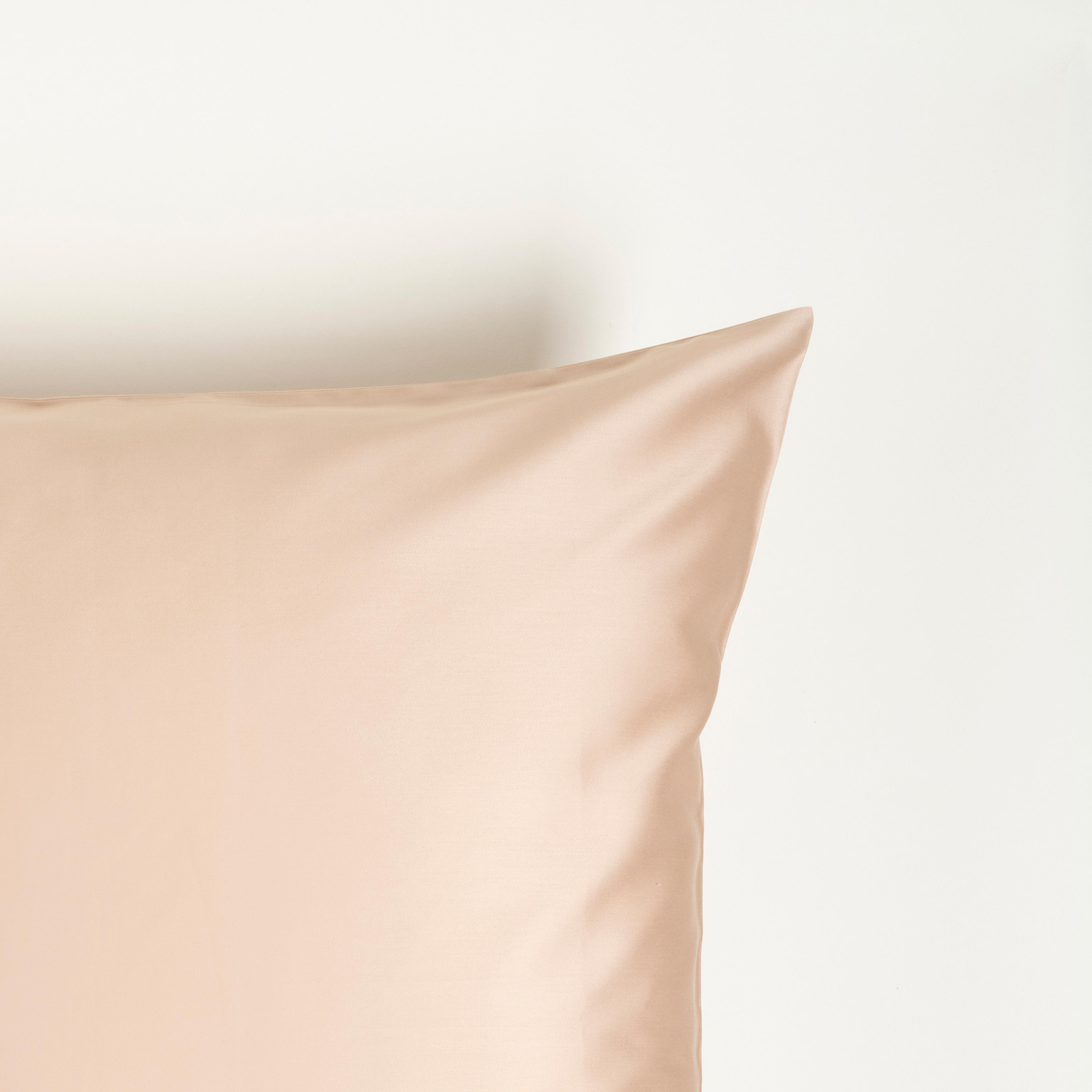 Solıd 300 Tc Pamuk Saten %100 Pamuk Saten Yastık Kılıfı 60x60 Cm Kum Rengı