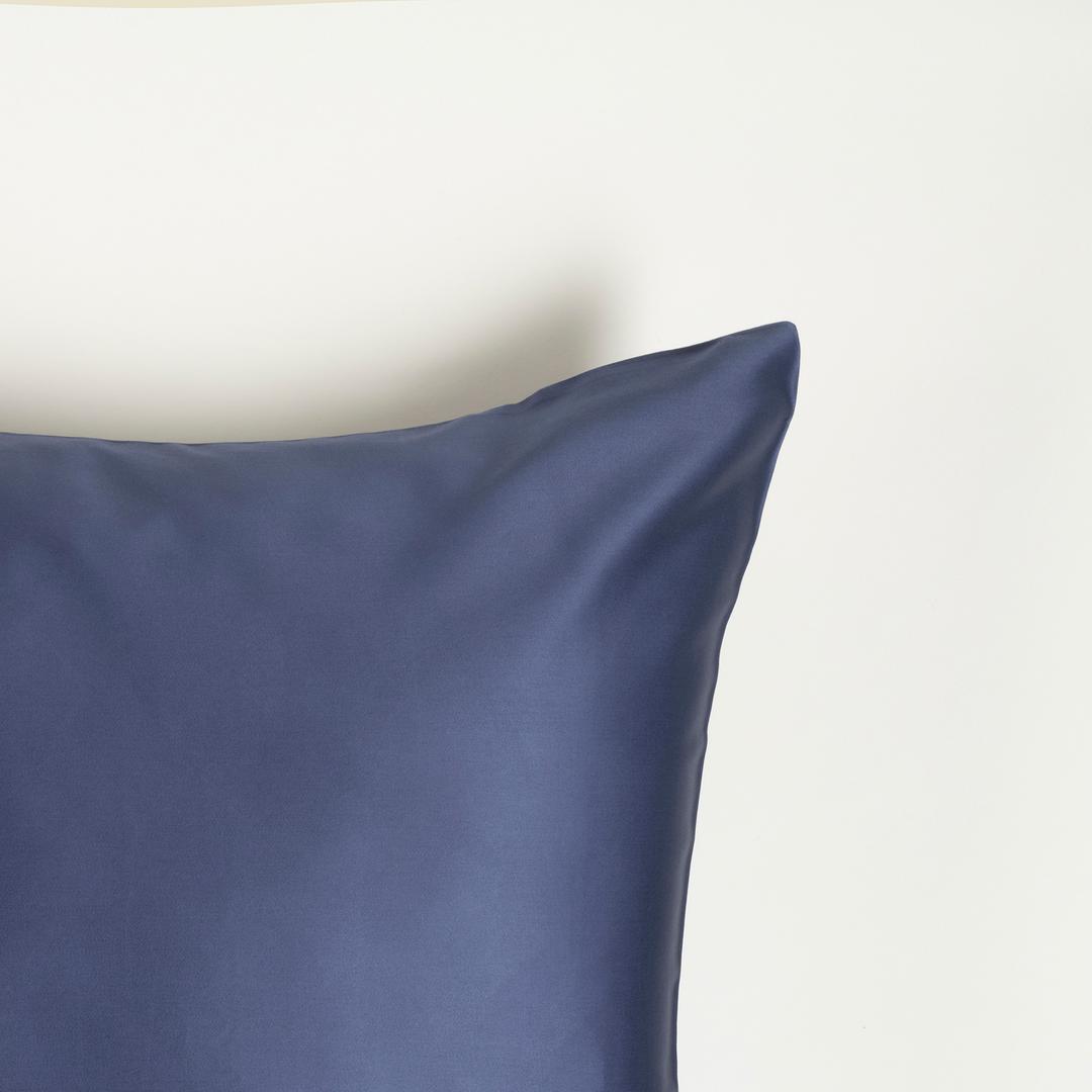 Solıd 300 Tc Pamuk Saten %100 Pamuk Saten Yastık Kılıfı 60x60 Cm Lacivert