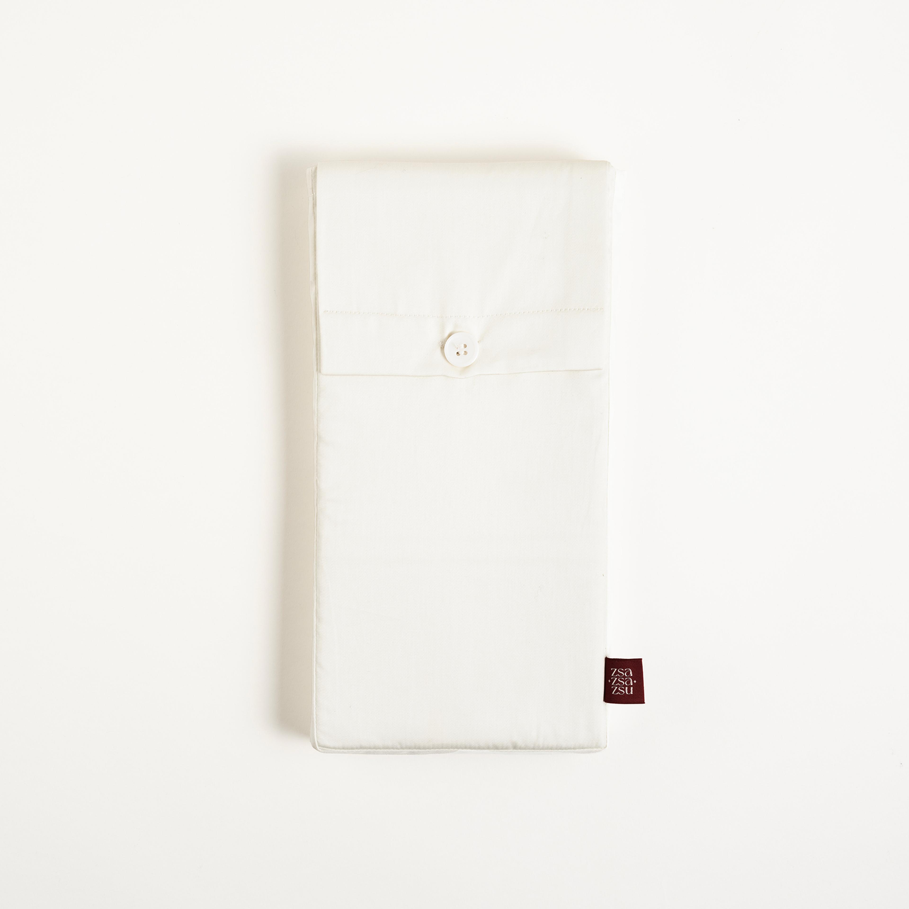 Solıd 300 Tc Pamuk Saten %100 Pamuk Saten Yastık Kılıfı 60x60 Cm Ekru