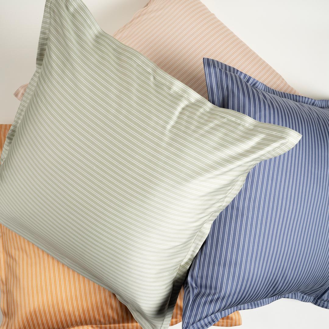 Solıd Pamuk Pamuk Saten %100 Pamuk Saten Yastık Kılıfı 60x60 + 2 Cm Yeşil