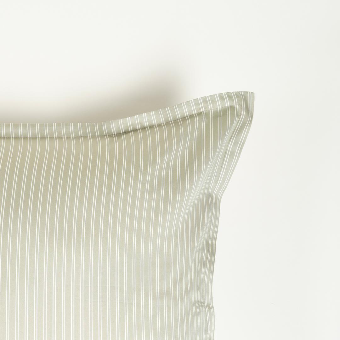 Solıd Pamuk Pamuk Saten %100 Pamuk Saten Yastık Kılıfı 60x60 + 2 Cm Yeşil