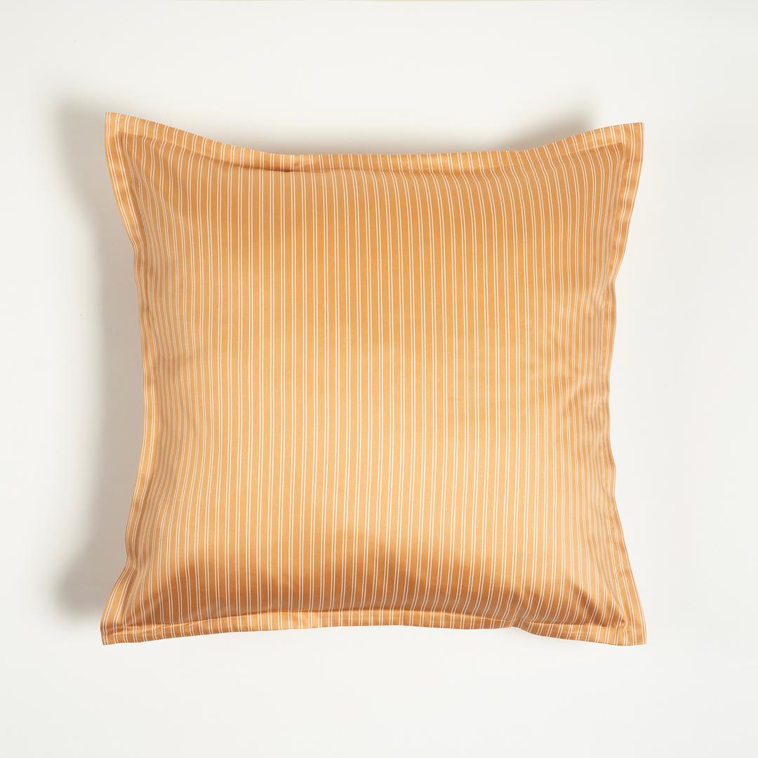 Solıd Pamuk Pamuk Saten %100 Pamuk Saten Yastık Kılıfı 60x60 + 2 Cm Tarçın