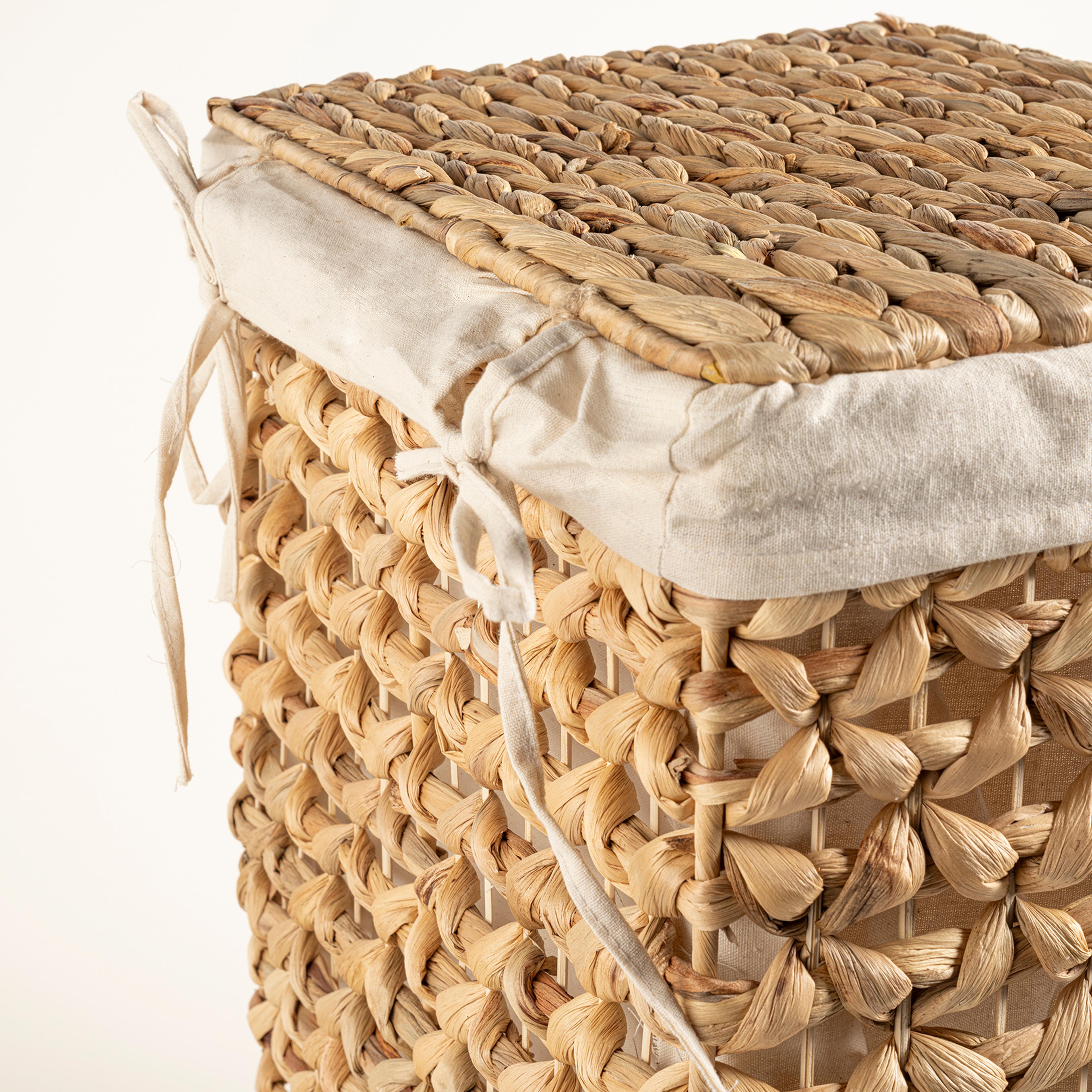 Tam Dao Su Sümbülü Çamaşır Sepeti 40x32x55 Natural