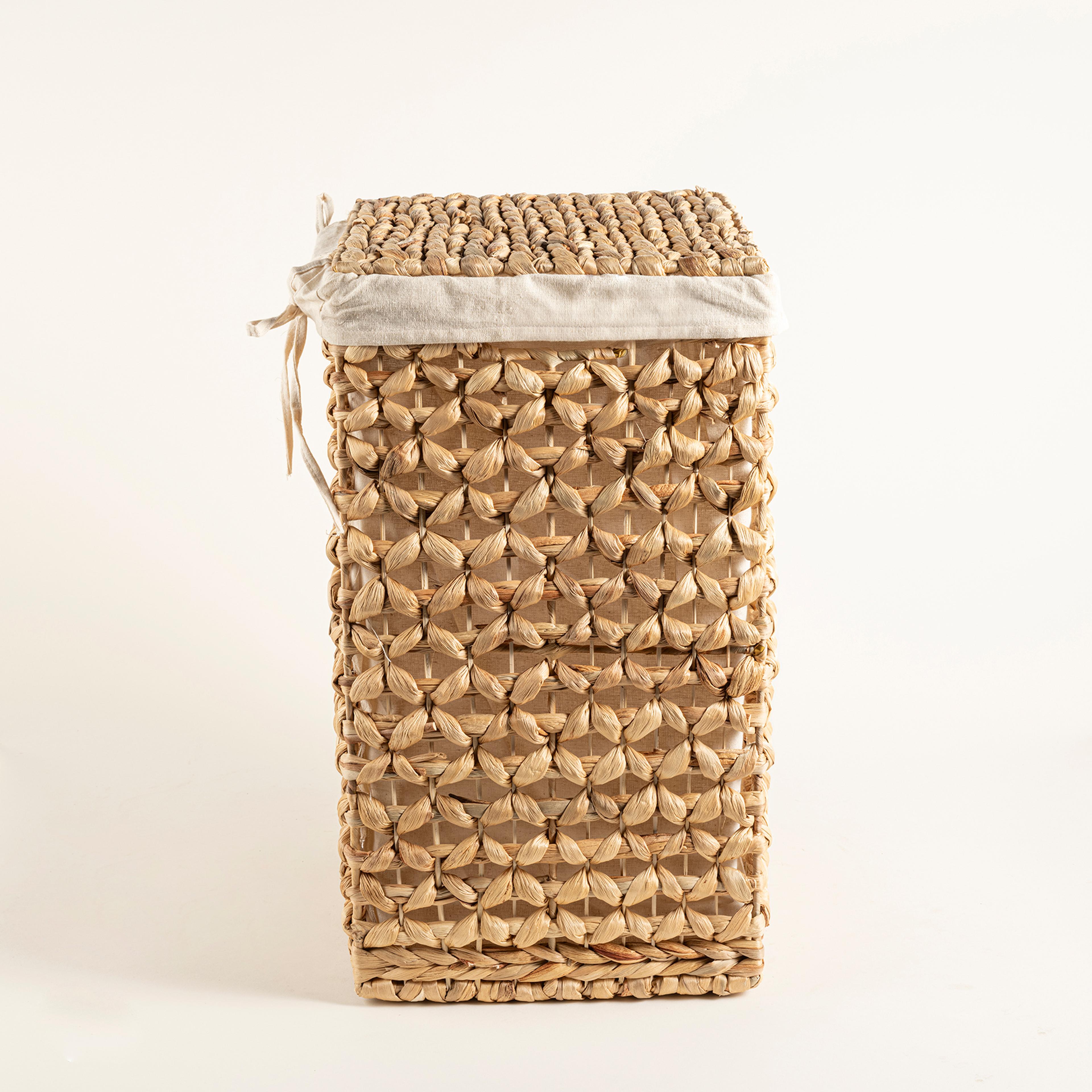 Tam Dao Su Sümbülü Çamaşır Sepeti 40x32x55 Natural