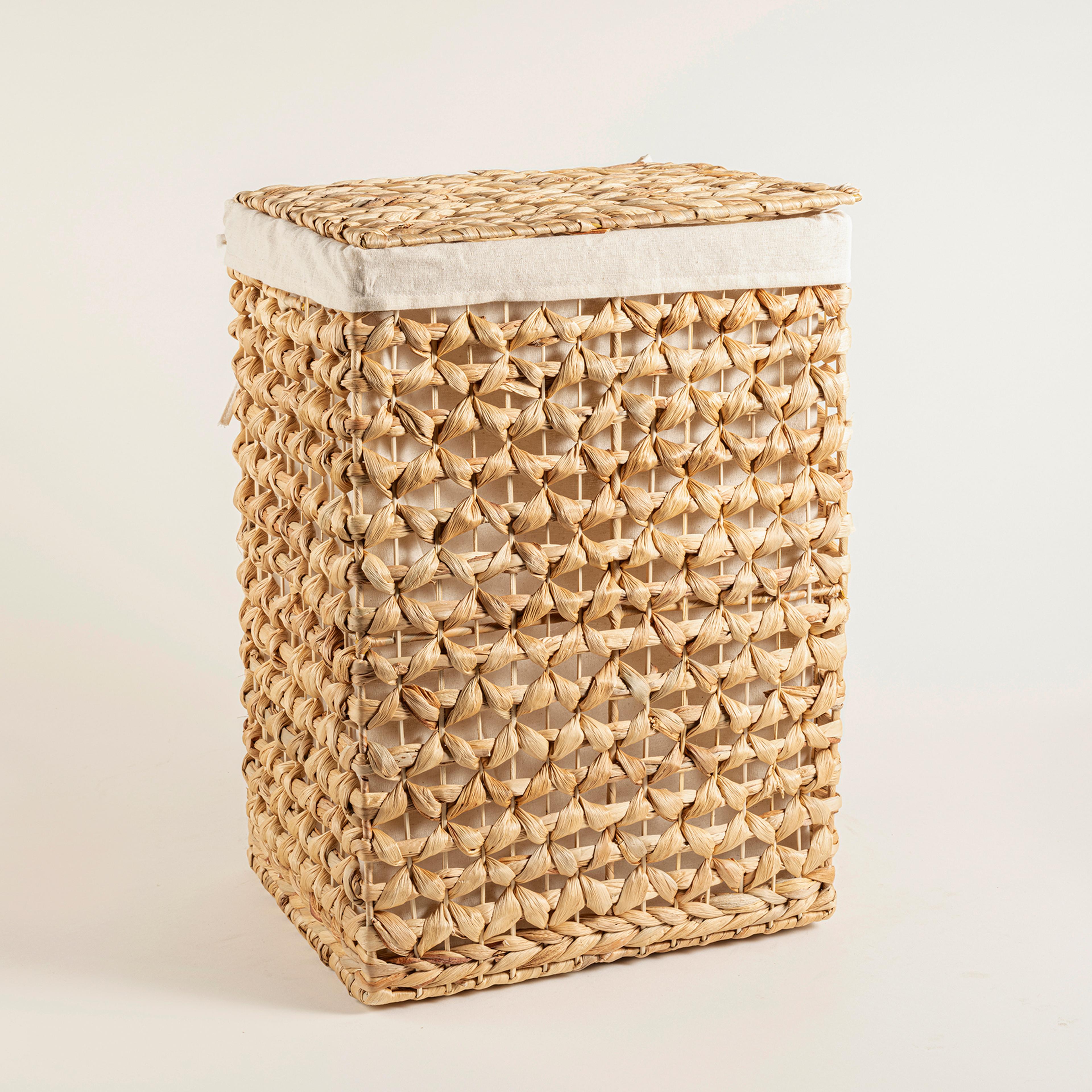 Tam Dao Su Sümbülü Çamaşır Sepeti 40x32x55 Natural