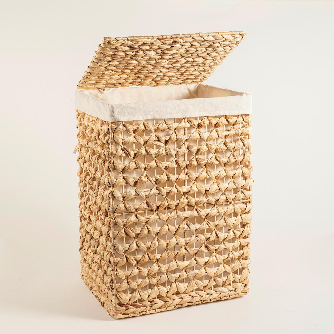 Tam Dao Su Sümbülü Çamaşır Sepeti 34x28x50 Cm Natural