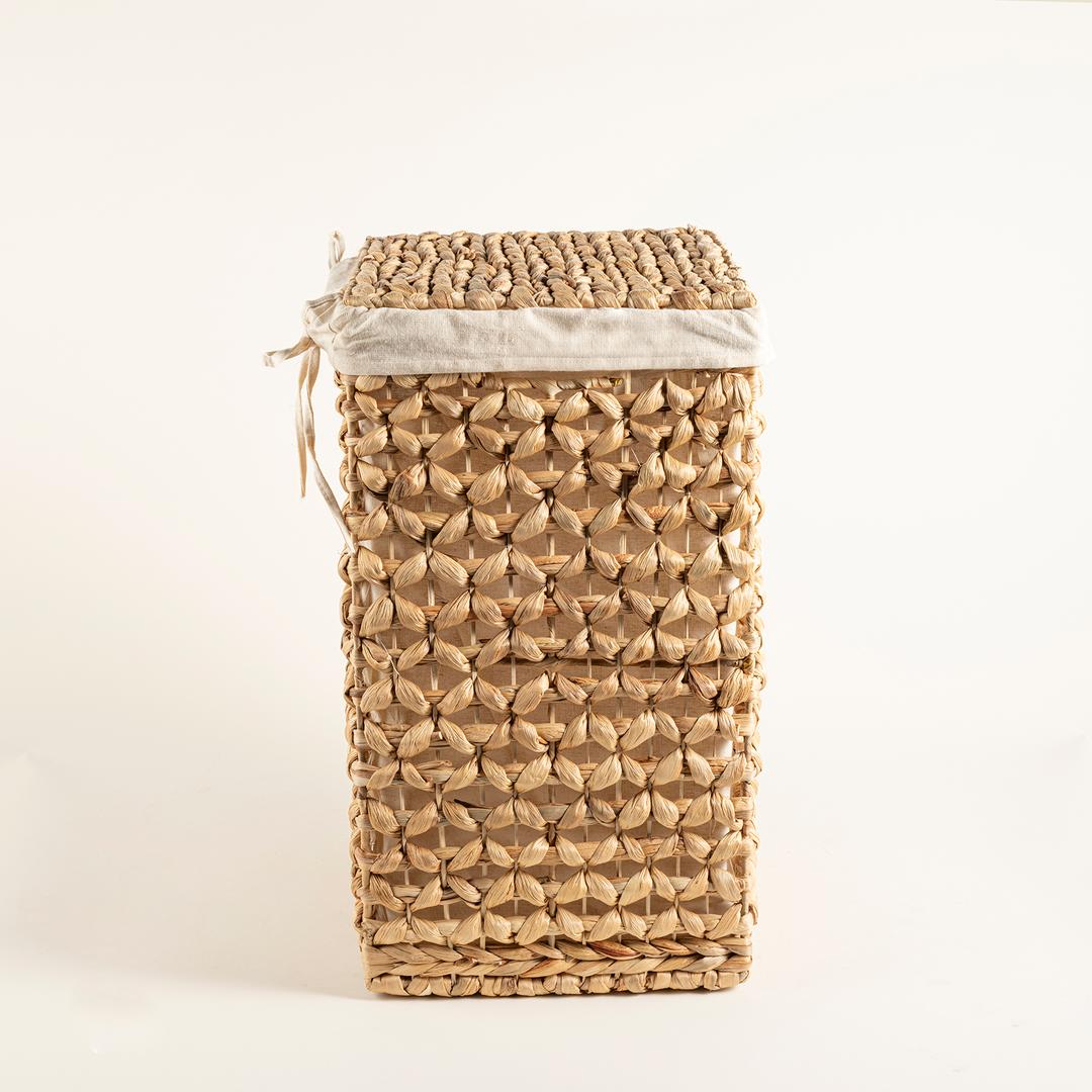 Tam Dao Su Sümbülü Çamaşır Sepeti 34x28x50 Cm Natural