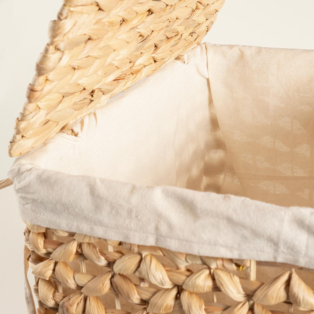 Tam Dao Su Sümbülü Çamaşır Sepeti 34x28x50 Cm Natural