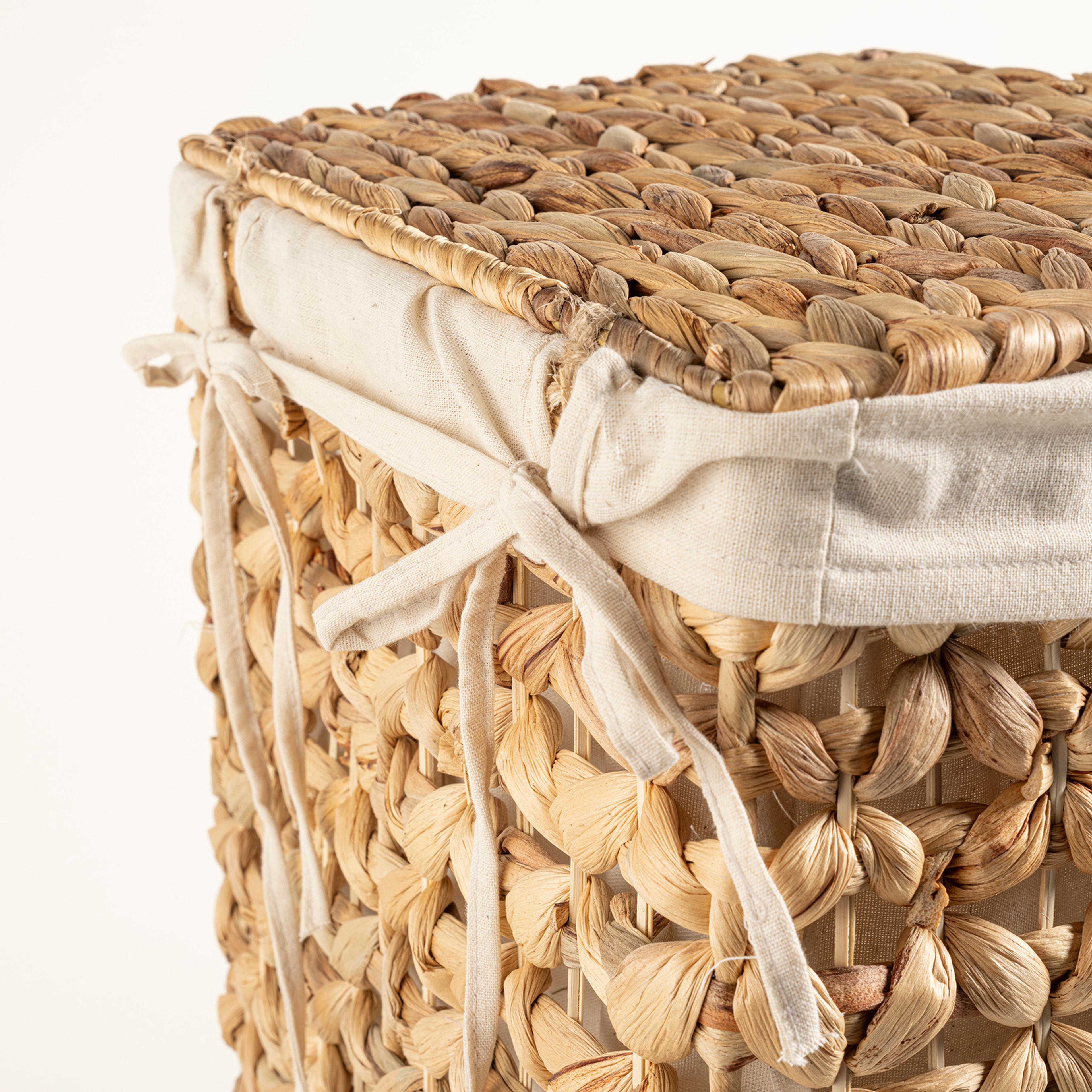 Tam Dao Su Sümbülü Çamaşır Sepeti 30x23x45 Natural