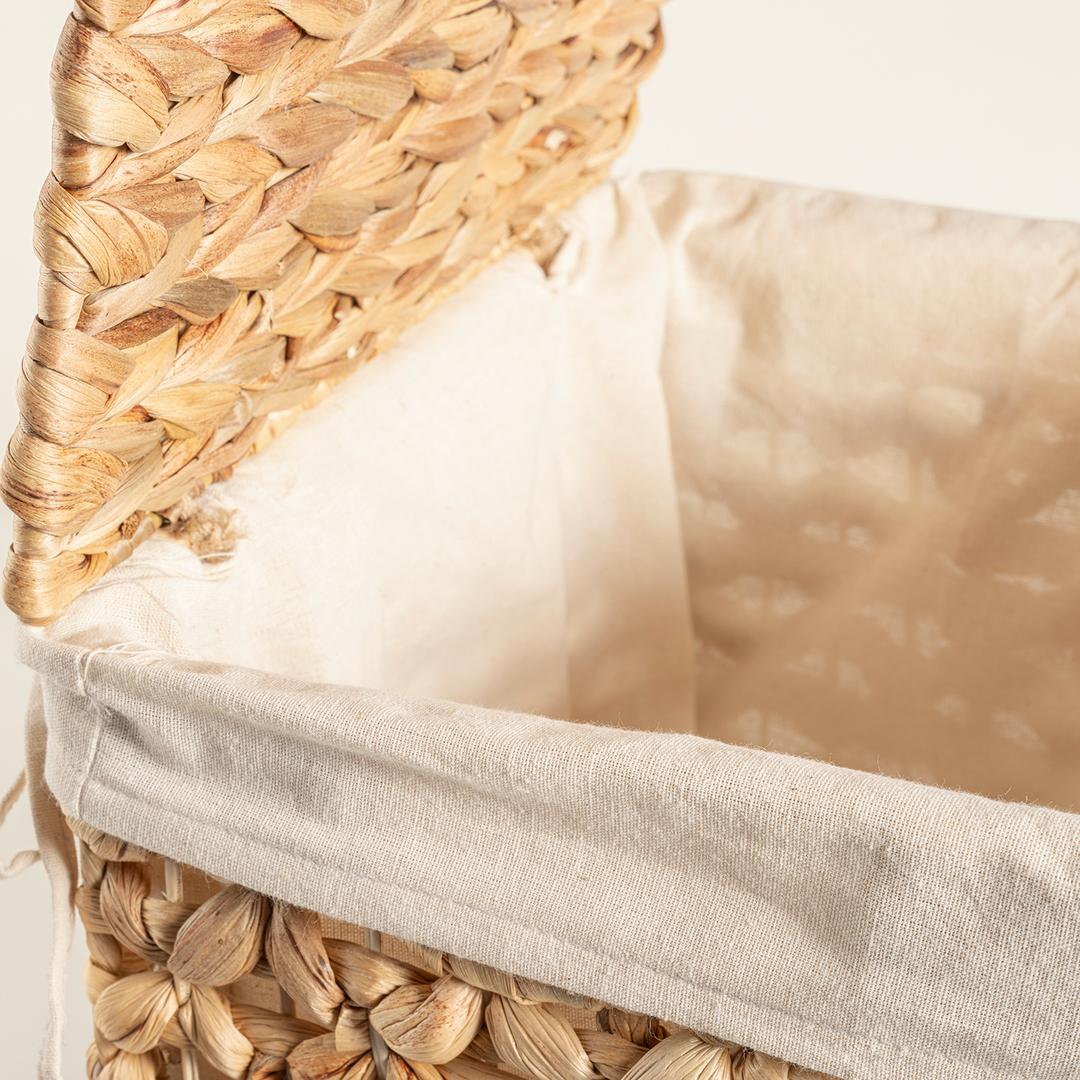 Tam Dao Su Sümbülü Çamaşır Sepeti 30x23x45 Natural