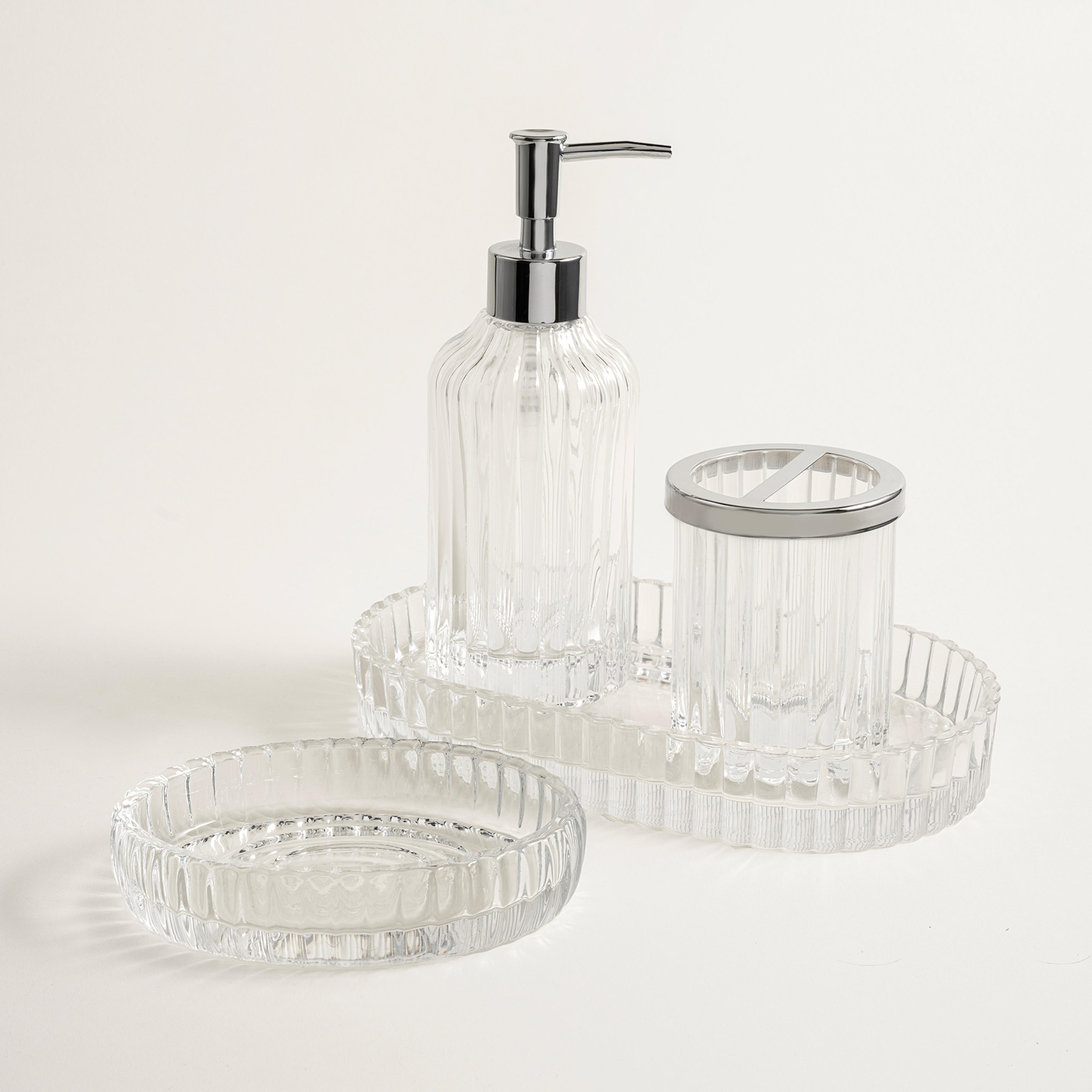 Wuyı Cam Diş Fırçalık 7.5x7.5x9.1 Cm Şeffaf