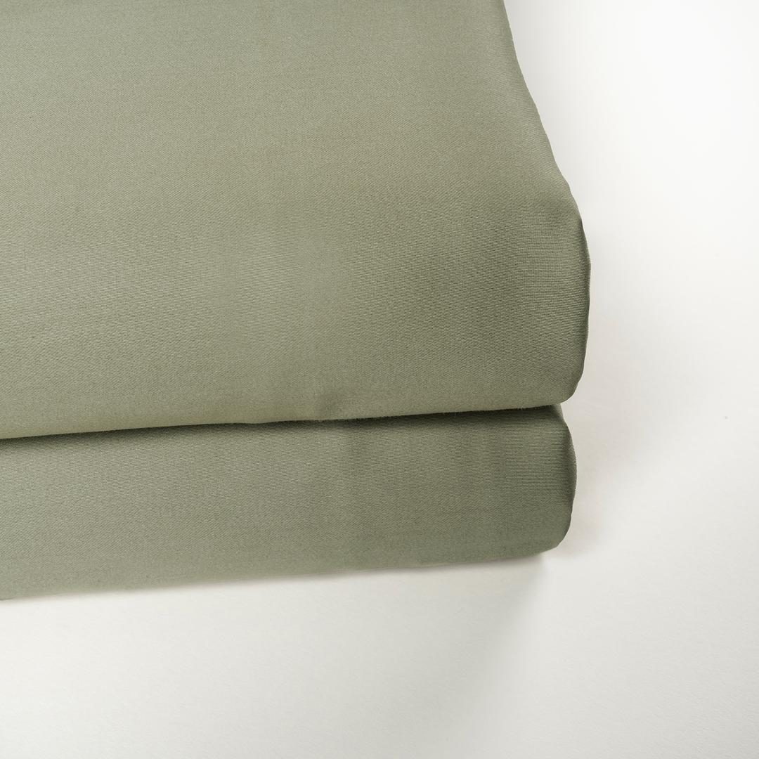 Solıd 300 Tc Çift Kişilik Pamuk Saten %100 Pamuk Saten Düz Çarşaf 240x260 Cm Yeşil