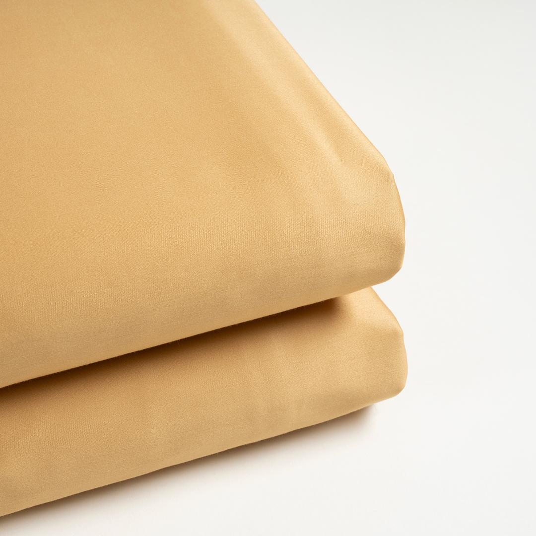 Solıd 300 Tc Çift Kişilik Pamuk Saten %100 Pamuk Saten Düz Çarşaf 240x260 Cm Sarı