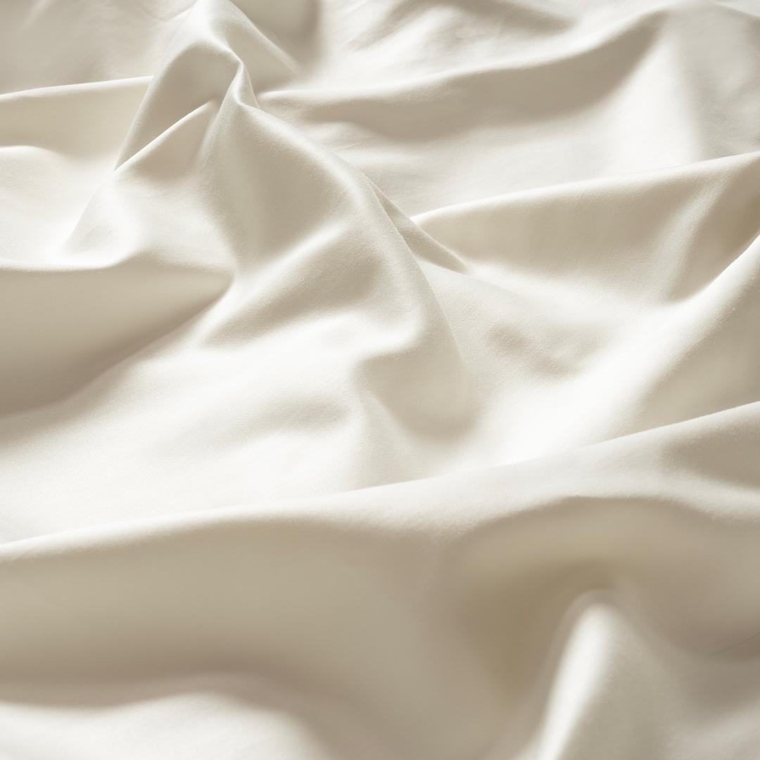 Solıd 300 Tc Çift Kişilik Pamuk Saten %100 Pamuk Saten Düz Çarşaf 240x260 Cm Ekru