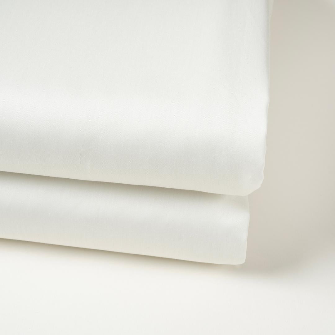 Solıd 300 Tc Çift Kişilik Pamuk Saten %100 Pamuk Saten Düz Çarşaf 240x260 Cm Ekru