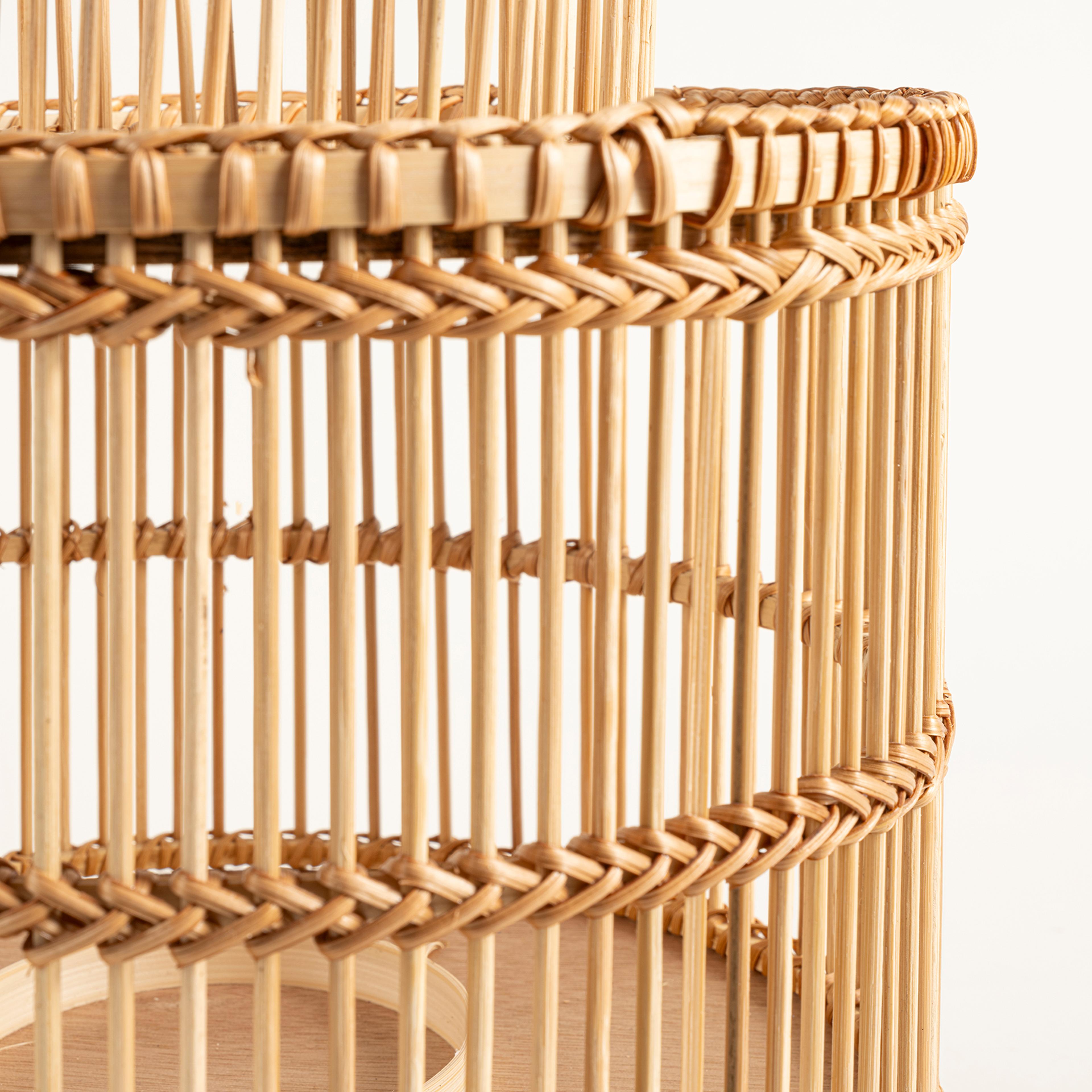 Tam Dao Bambu- Cam- Pu Deri Fener 25x25x30 Cm Natural