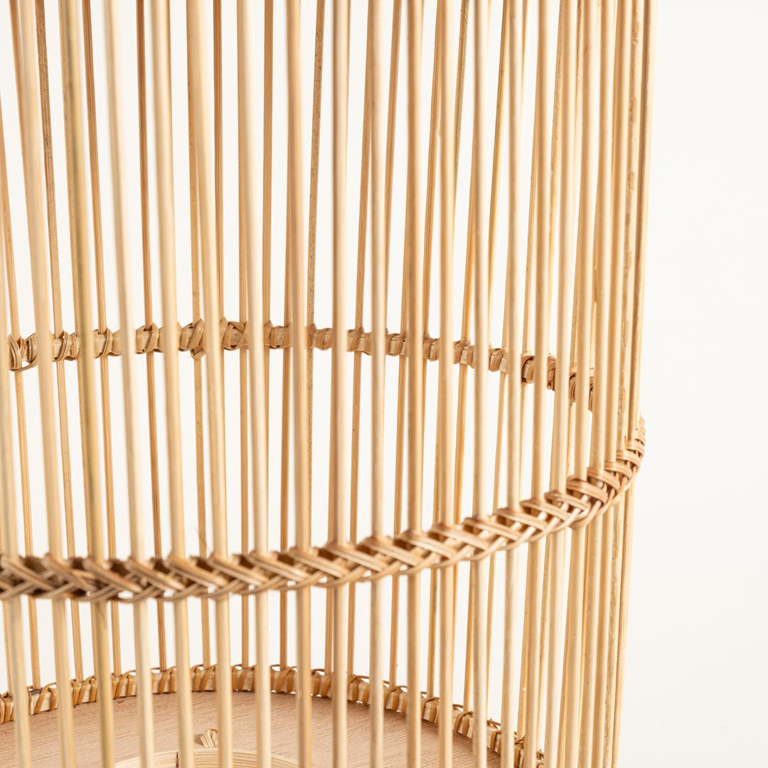 Tam Dao Bambu- Cam- Pu Deri Fener 25x25x40 Cm Natural