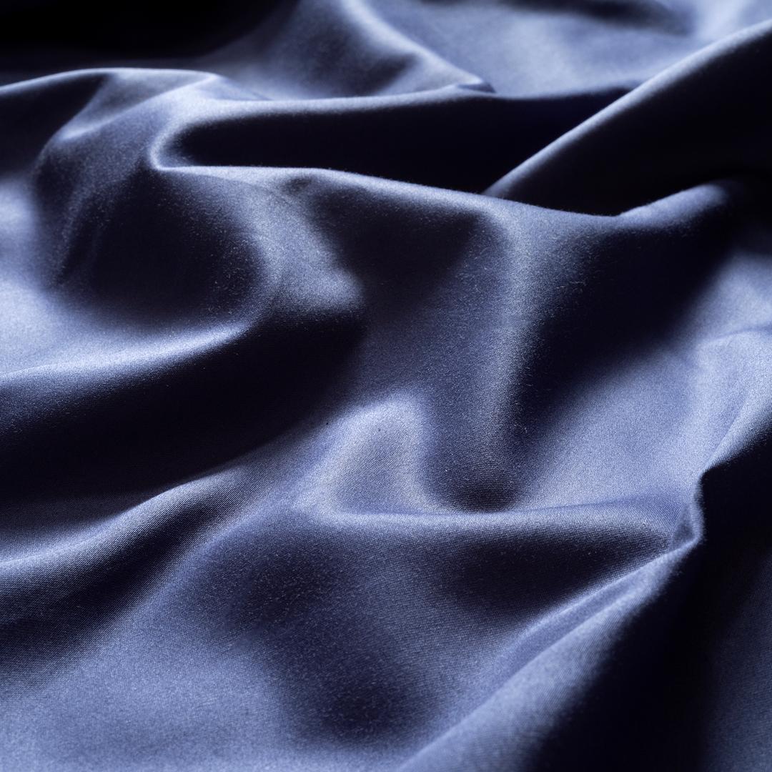 Solıd 300 Tc Çift Kişilik Pamuk Saten %100 Pamuk Saten Düz Çarşaf 240x260 Cm Lacivert